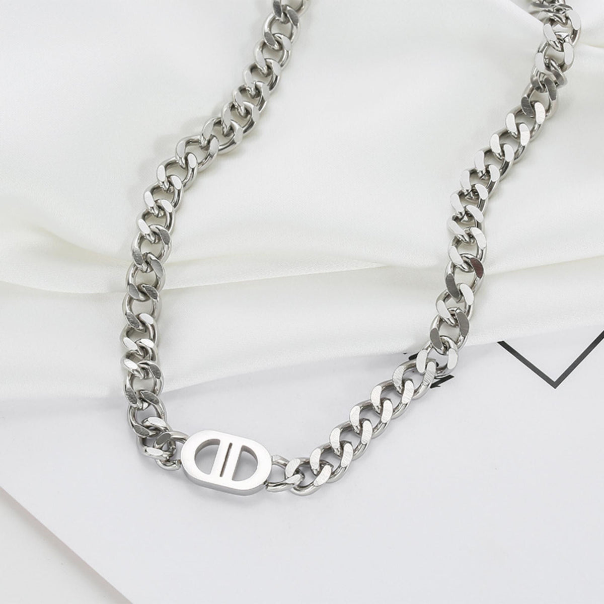 MYKI Charming Stainless Steel Necklace (MK703S-SSYI)