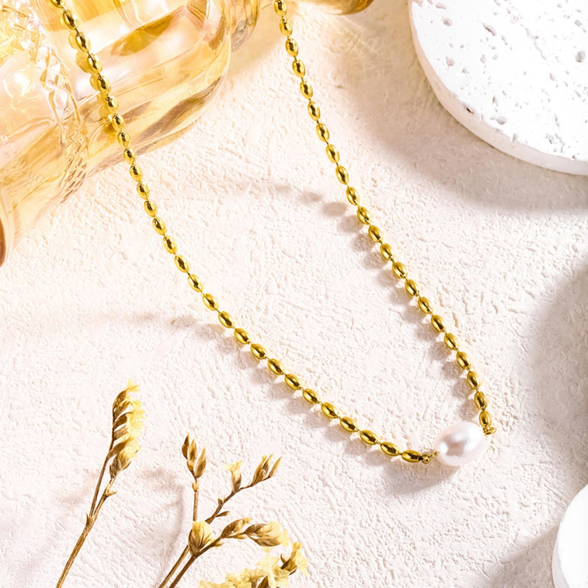 MYKI Perfect Stainless Steel Necklace (MK712G-SSYI)