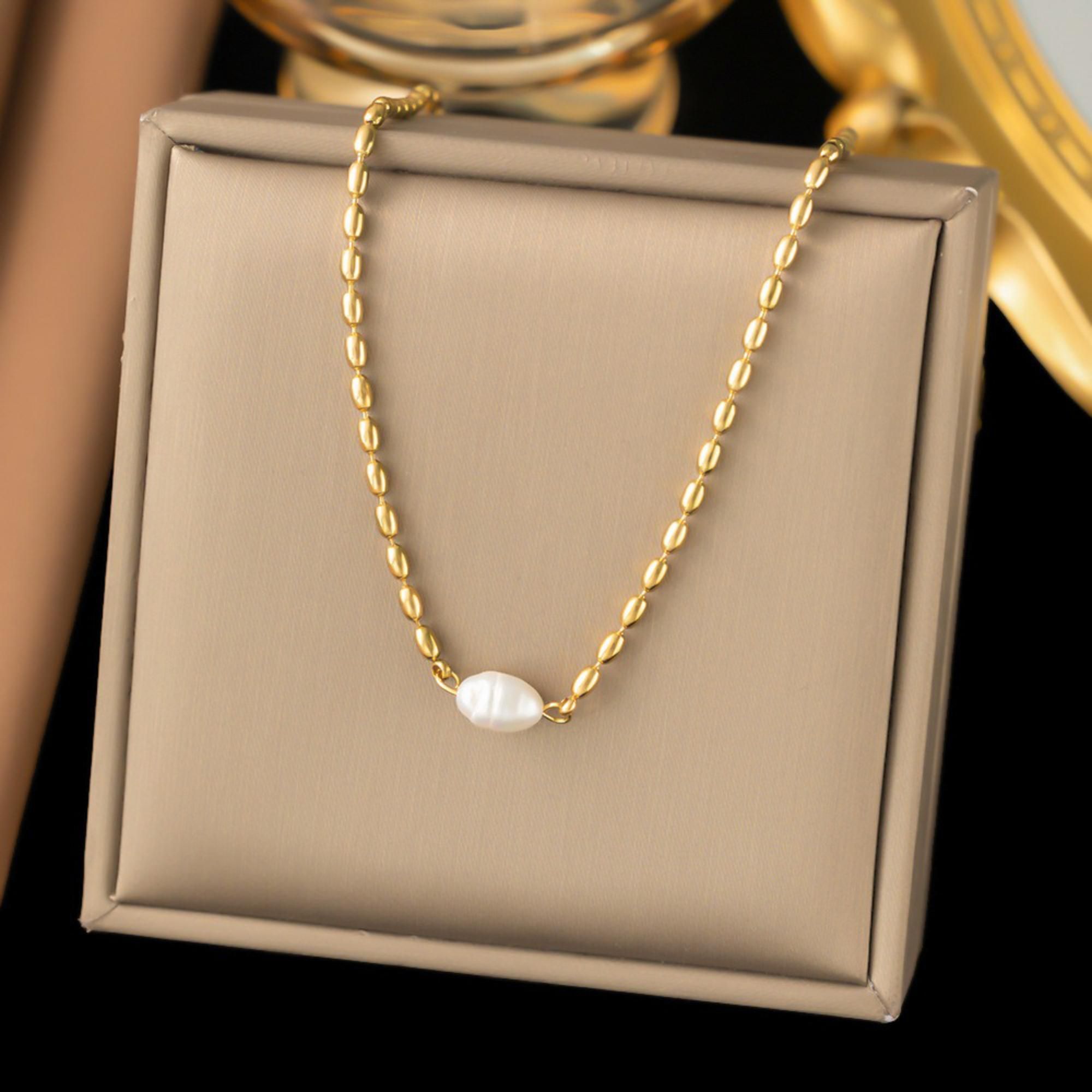 MYKI Perfect Stainless Steel Necklace (MK712G-SSYI)