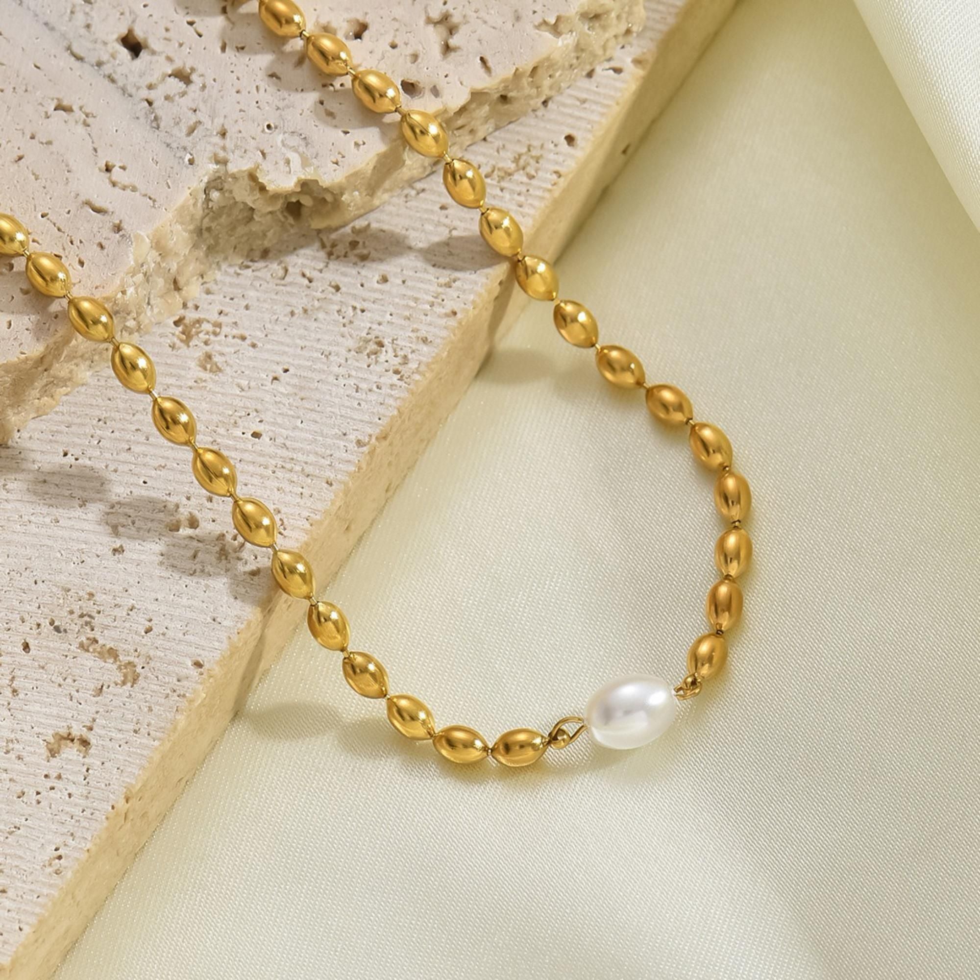 MYKI Perfect Stainless Steel Necklace (MK712G-SSYI)