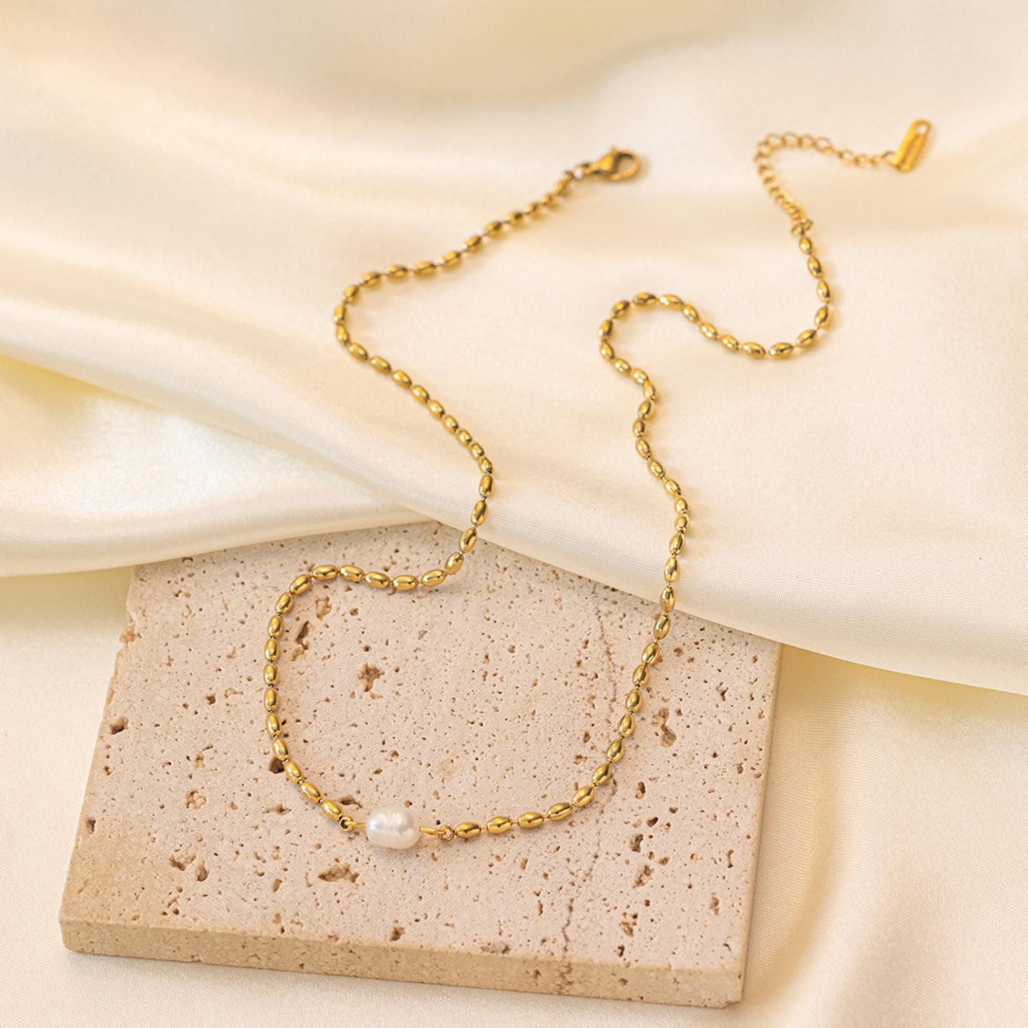 MYKI Perfect Stainless Steel Necklace (MK712G-SSYI)