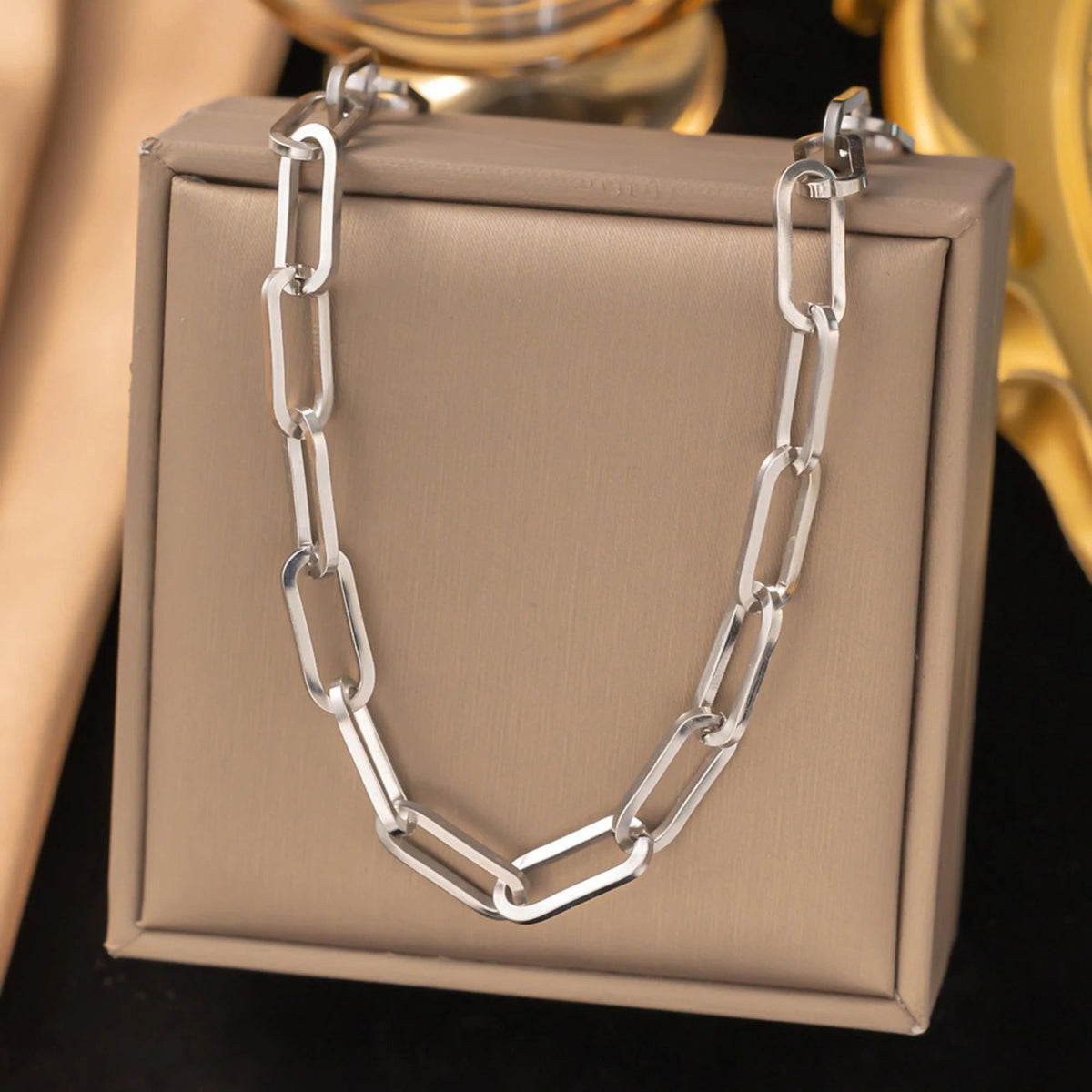 MYKI Fascinating Stainless Steel Necklace (MK713S-SSYI)