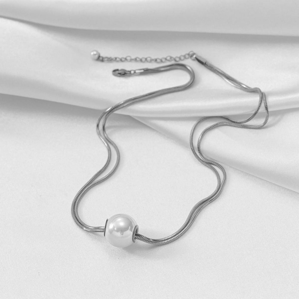 MYKI Flawless Stainless Steel Necklace (MK715S-SSYI)