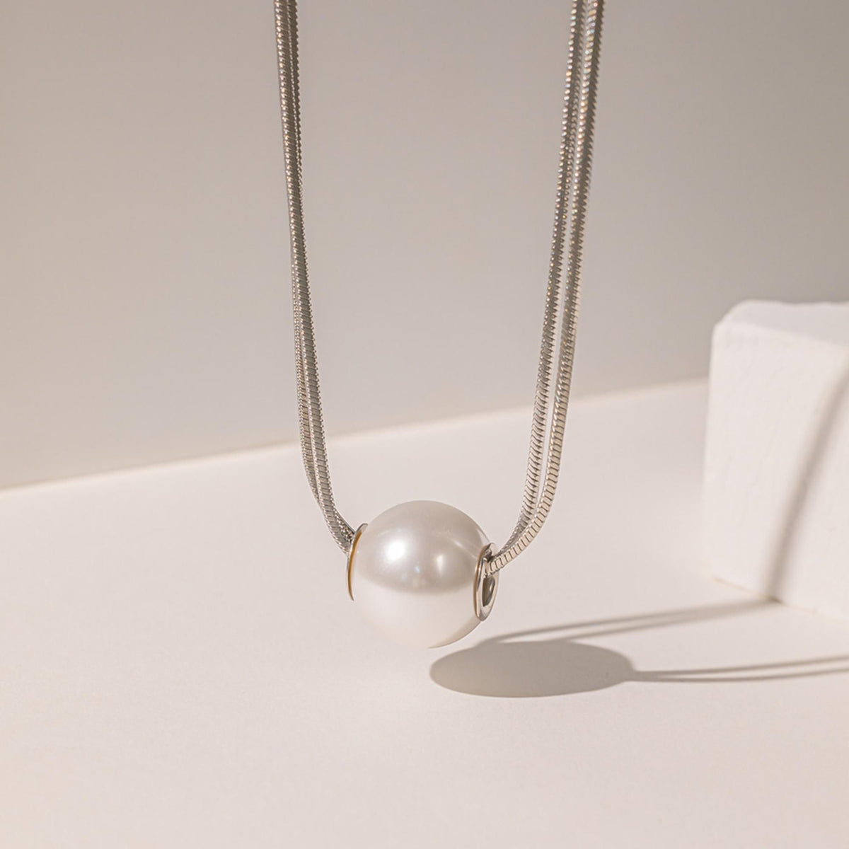 MYKI Flawless Stainless Steel Necklace (MK715S-SSYI)