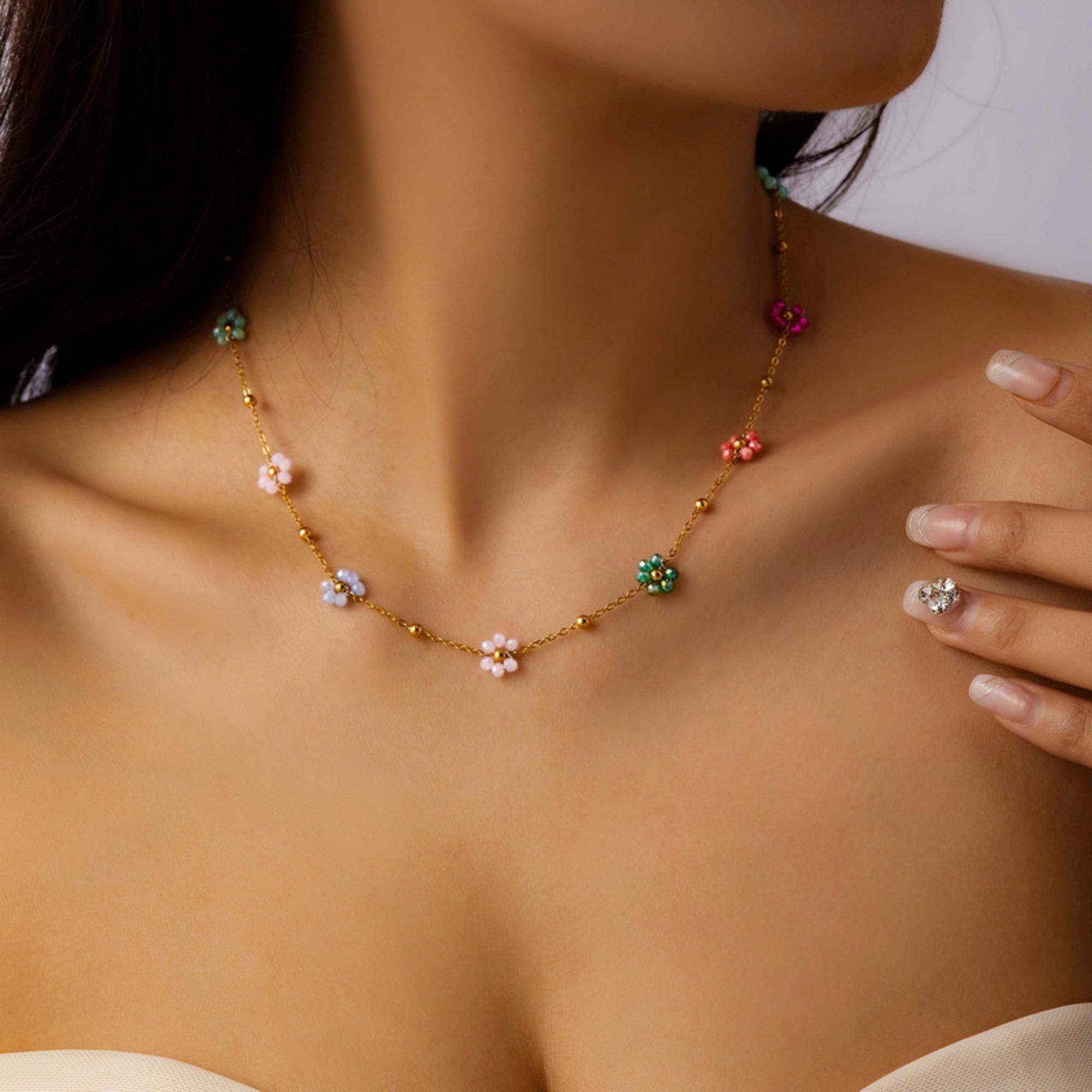 MYKI Bonny Stainless Steel Necklace (MK728G-SSYI)