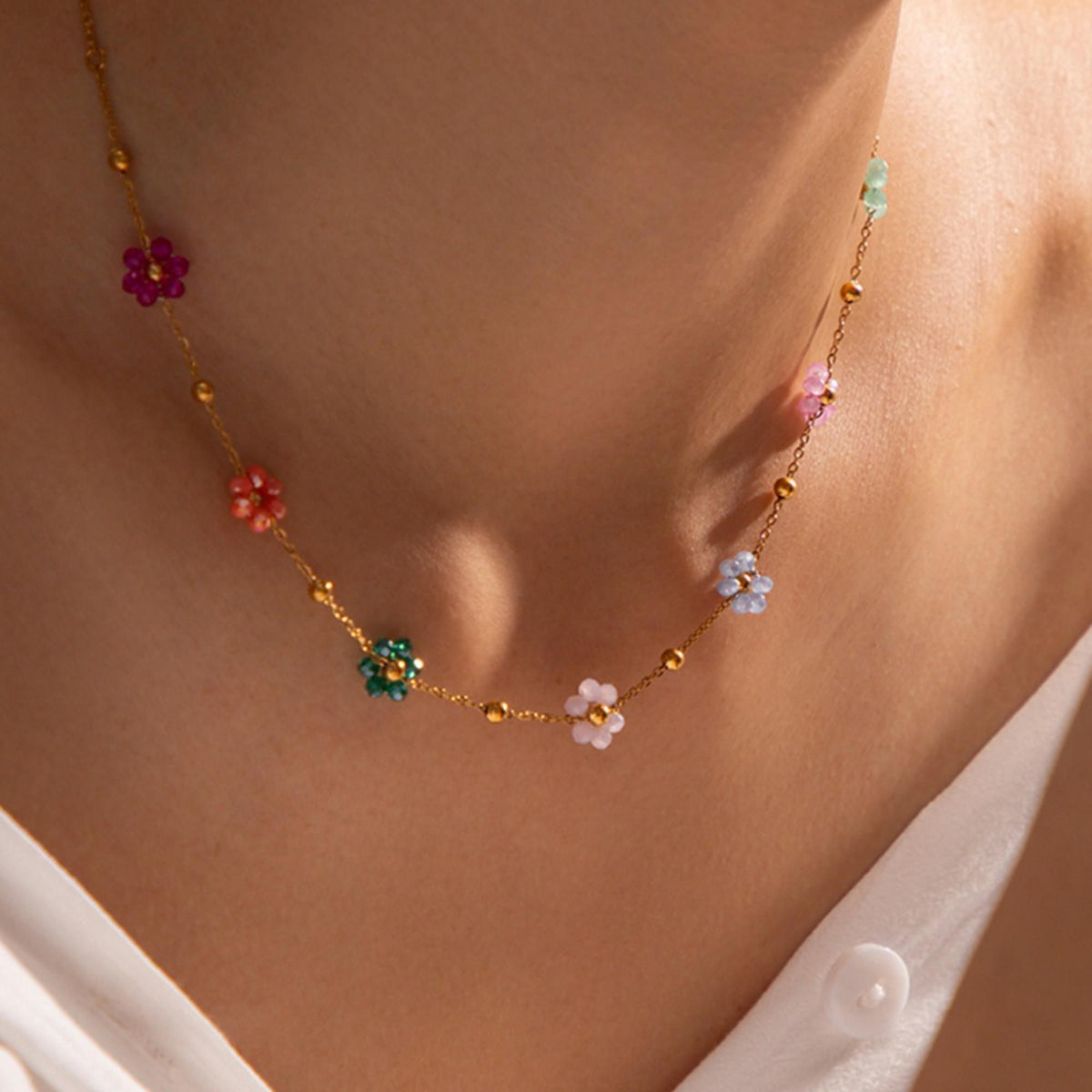 MYKI Bonny Stainless Steel Necklace (MK728G-SSYI)