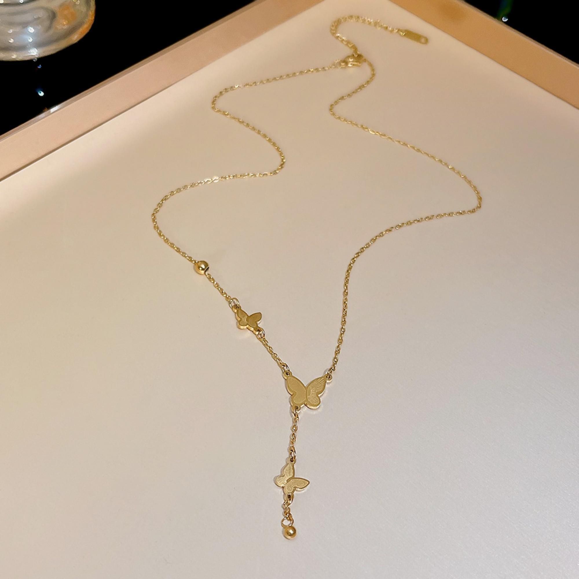 MYKI Well-Favored Stainless Steel Necklace (MK730G-SSYI)