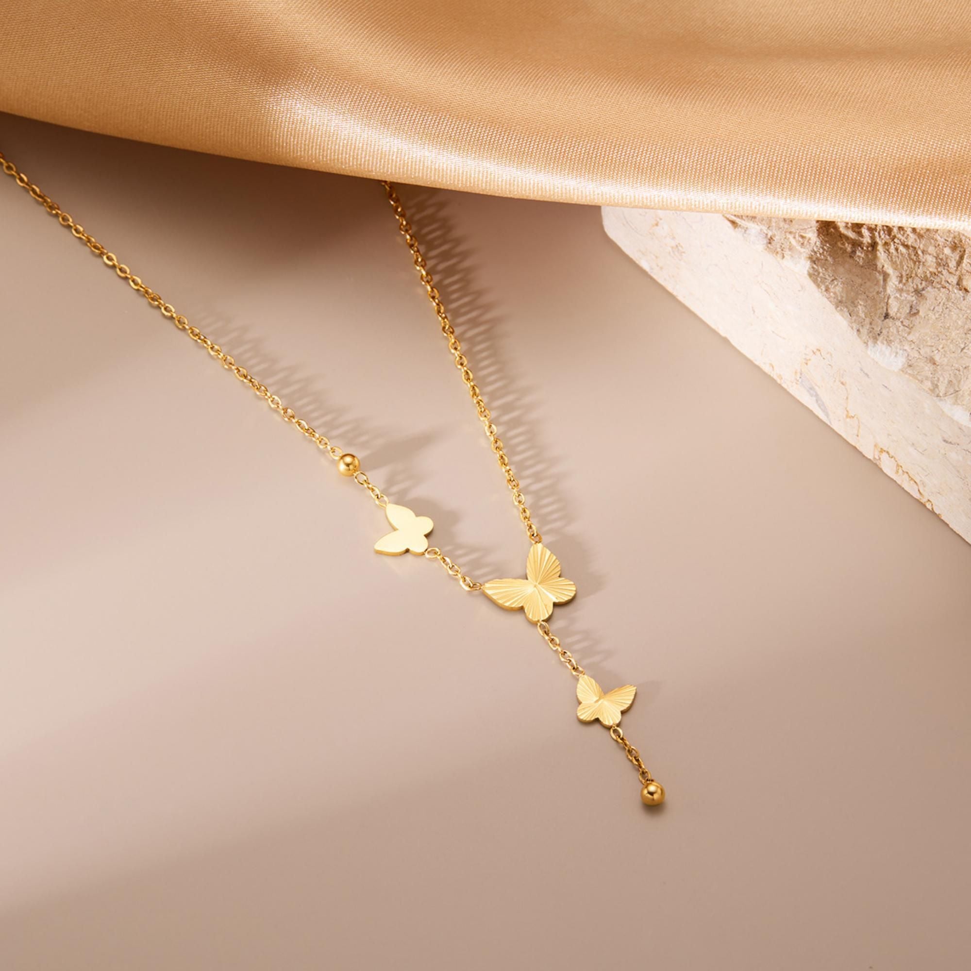 MYKI Well-Favored Stainless Steel Necklace (MK730G-SSYI)