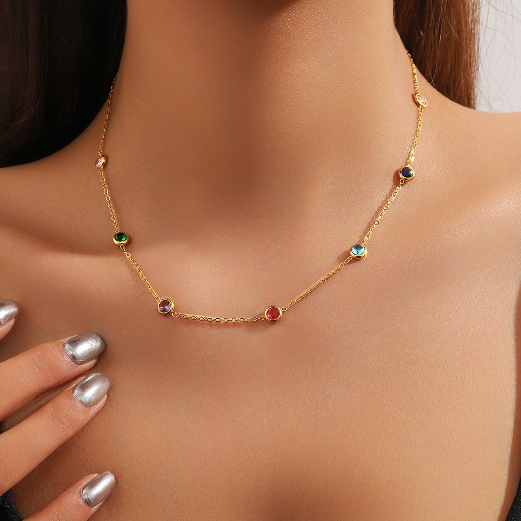 MYKI Resplendent Stainless Steel Necklace (MK736G-SSYI)