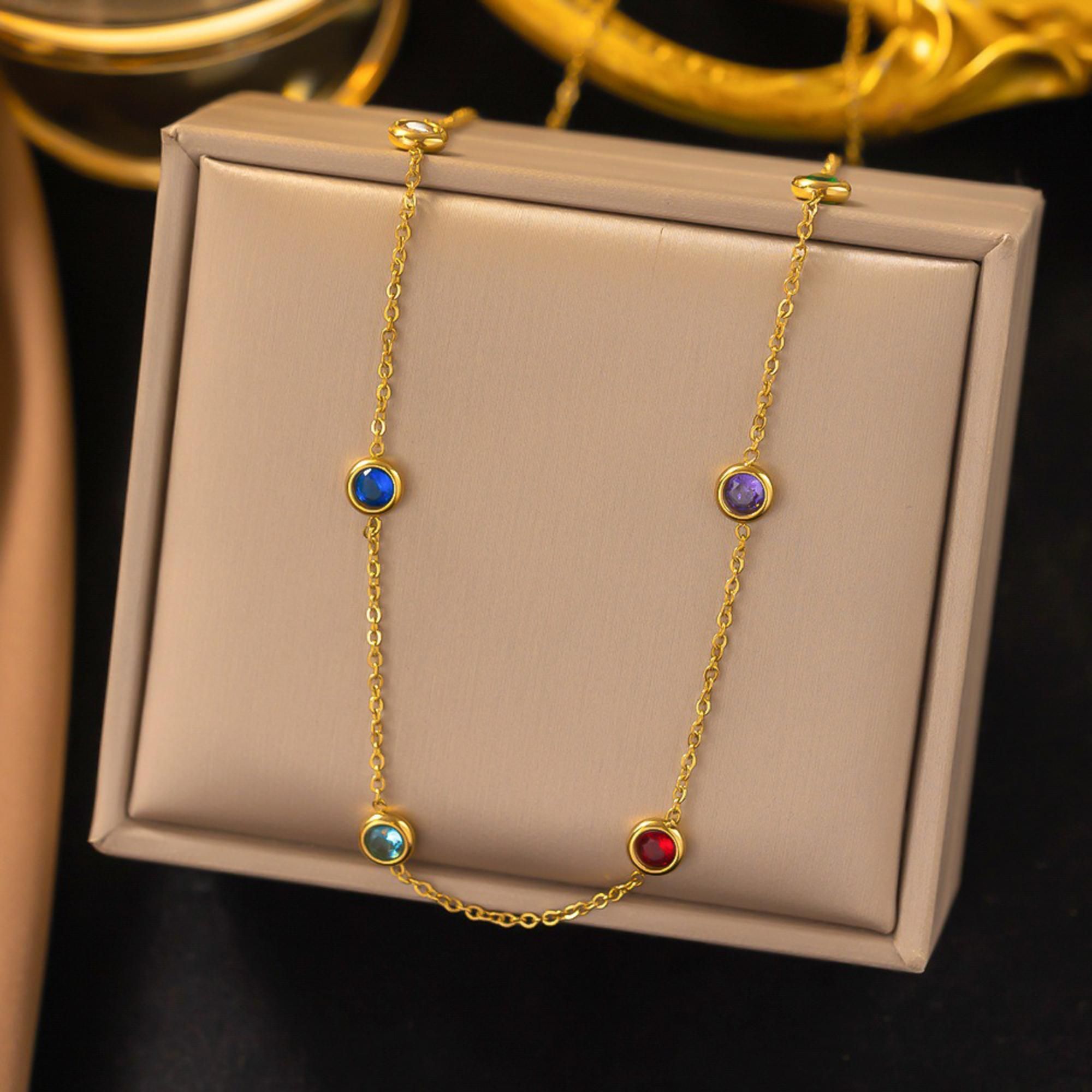 MYKI Resplendent Stainless Steel Necklace (MK736G-SSYI)