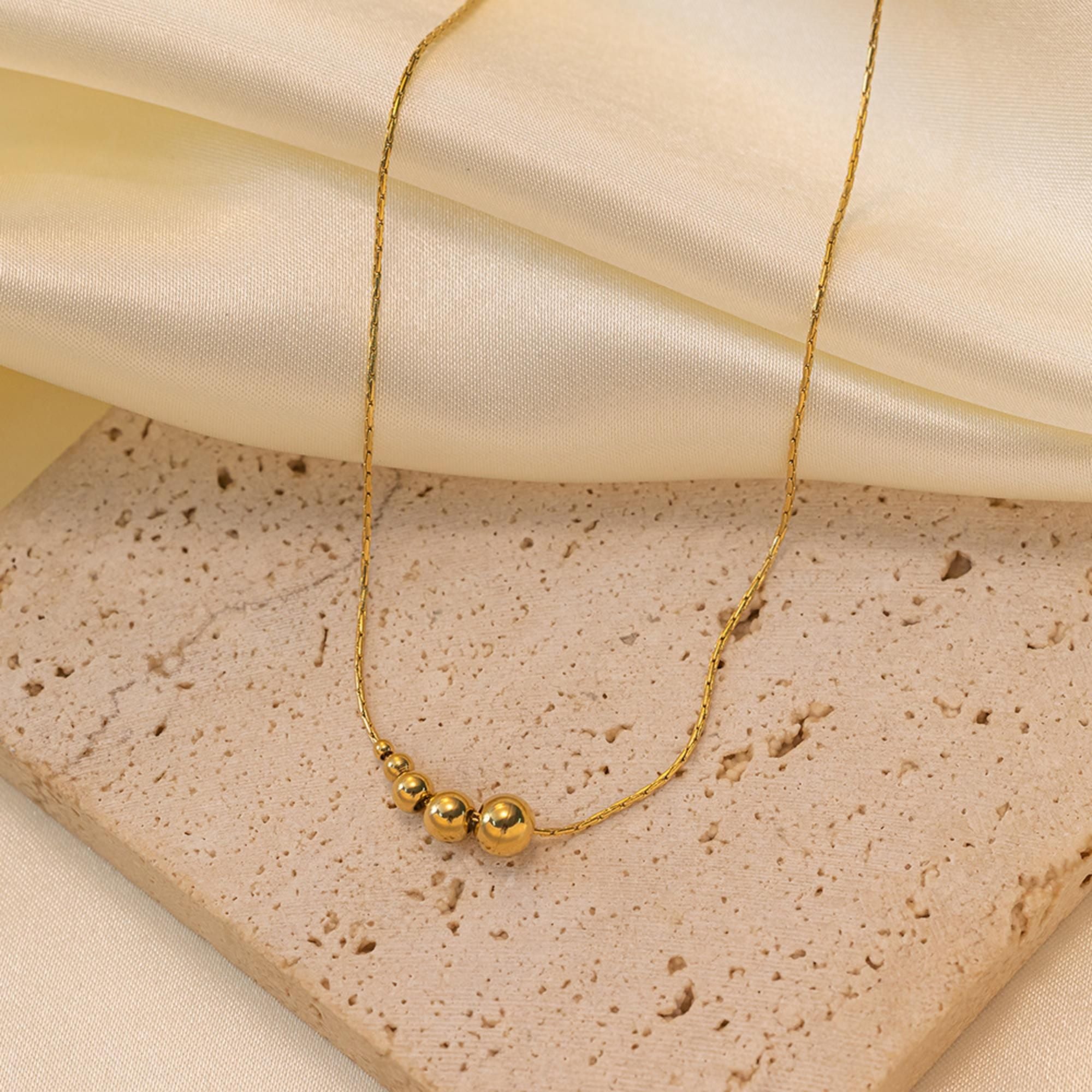 MYKI Cute Stainless Steel Necklace (MK740G-SSYI)