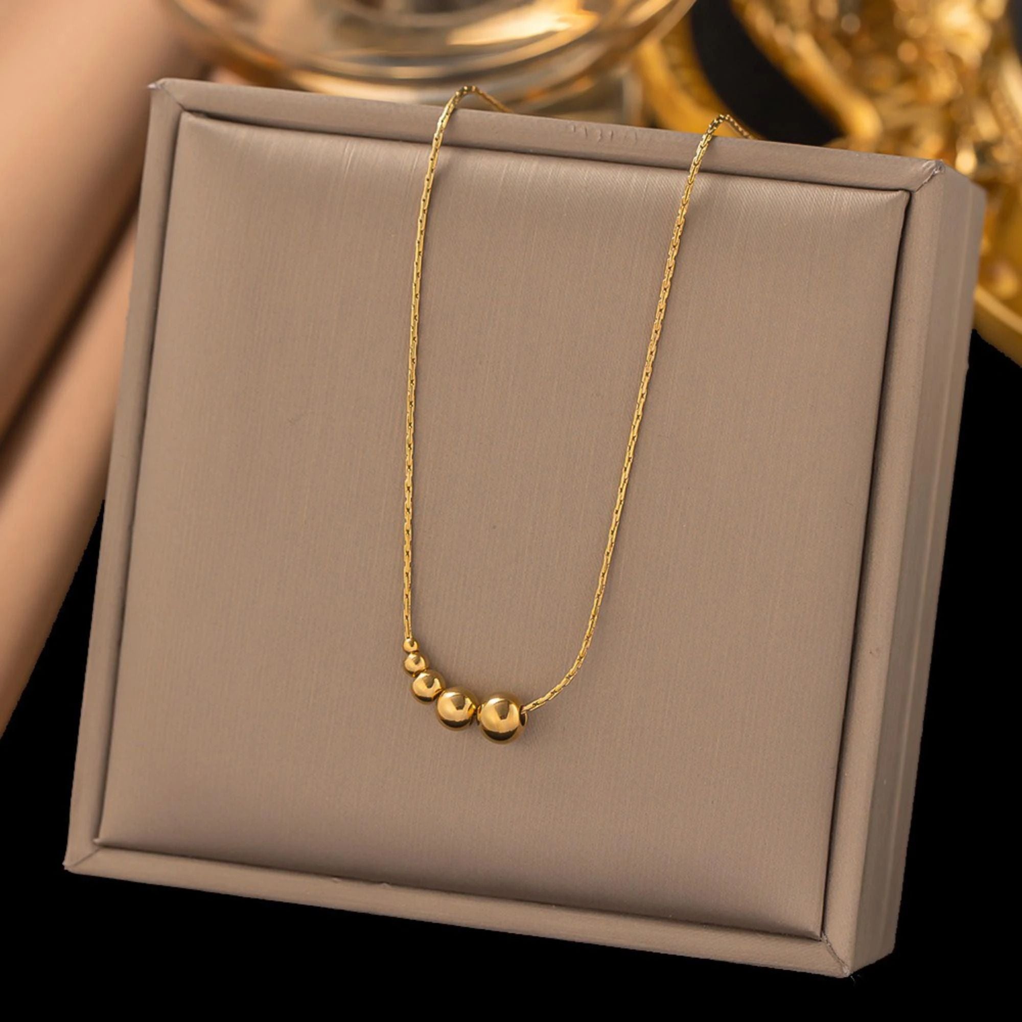MYKI Cute Stainless Steel Necklace (MK740G-SSYI)
