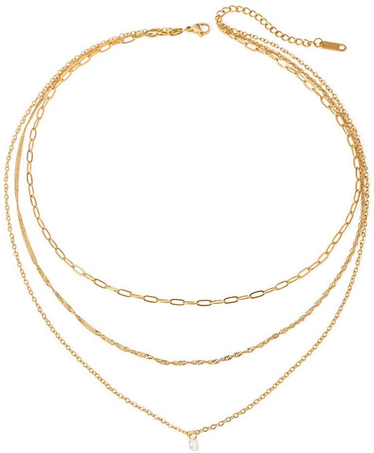 MYKI Dainty Stainless Steel Necklace (MK745G-SSYI)