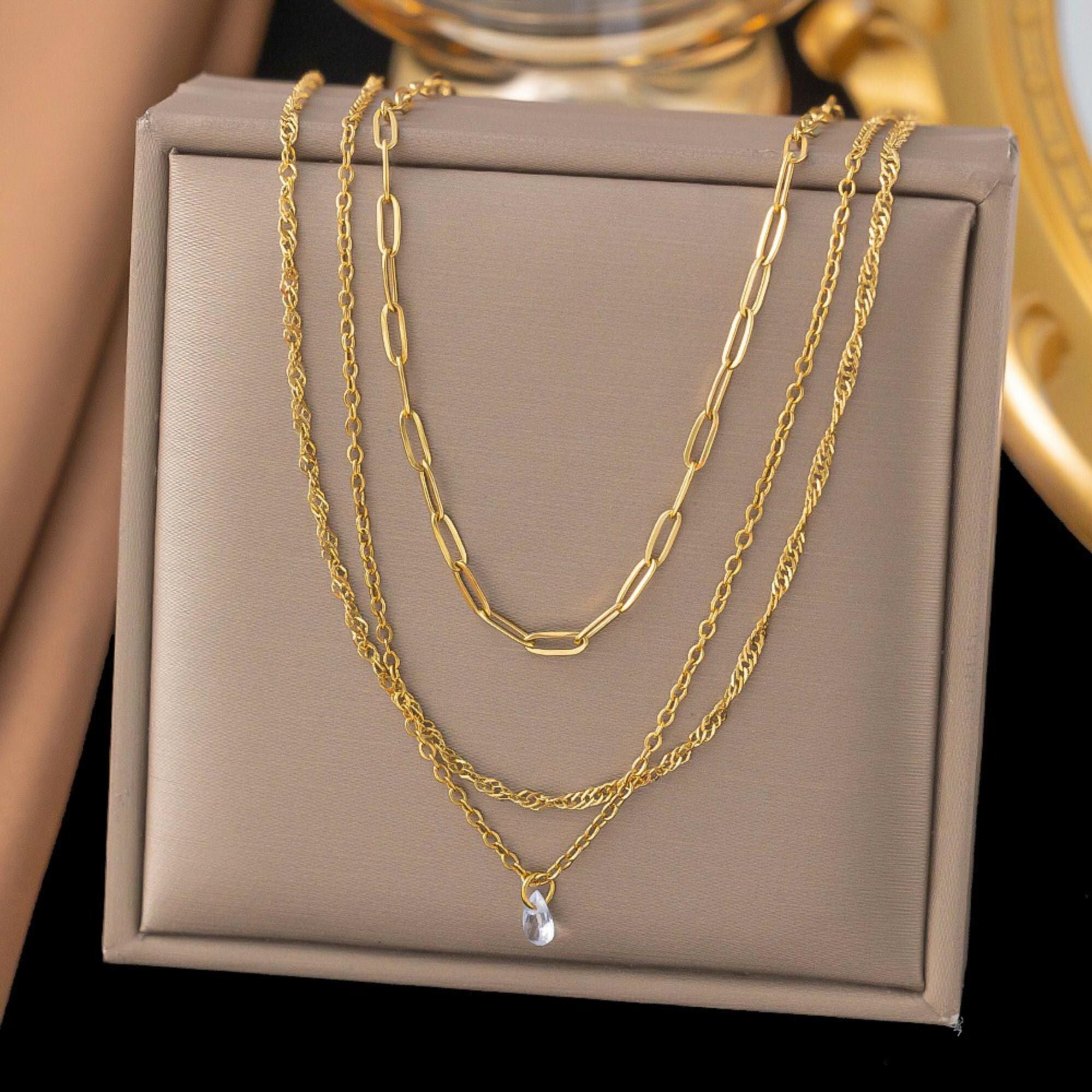 MYKI Dainty Stainless Steel Necklace (MK745G-SSYI)
