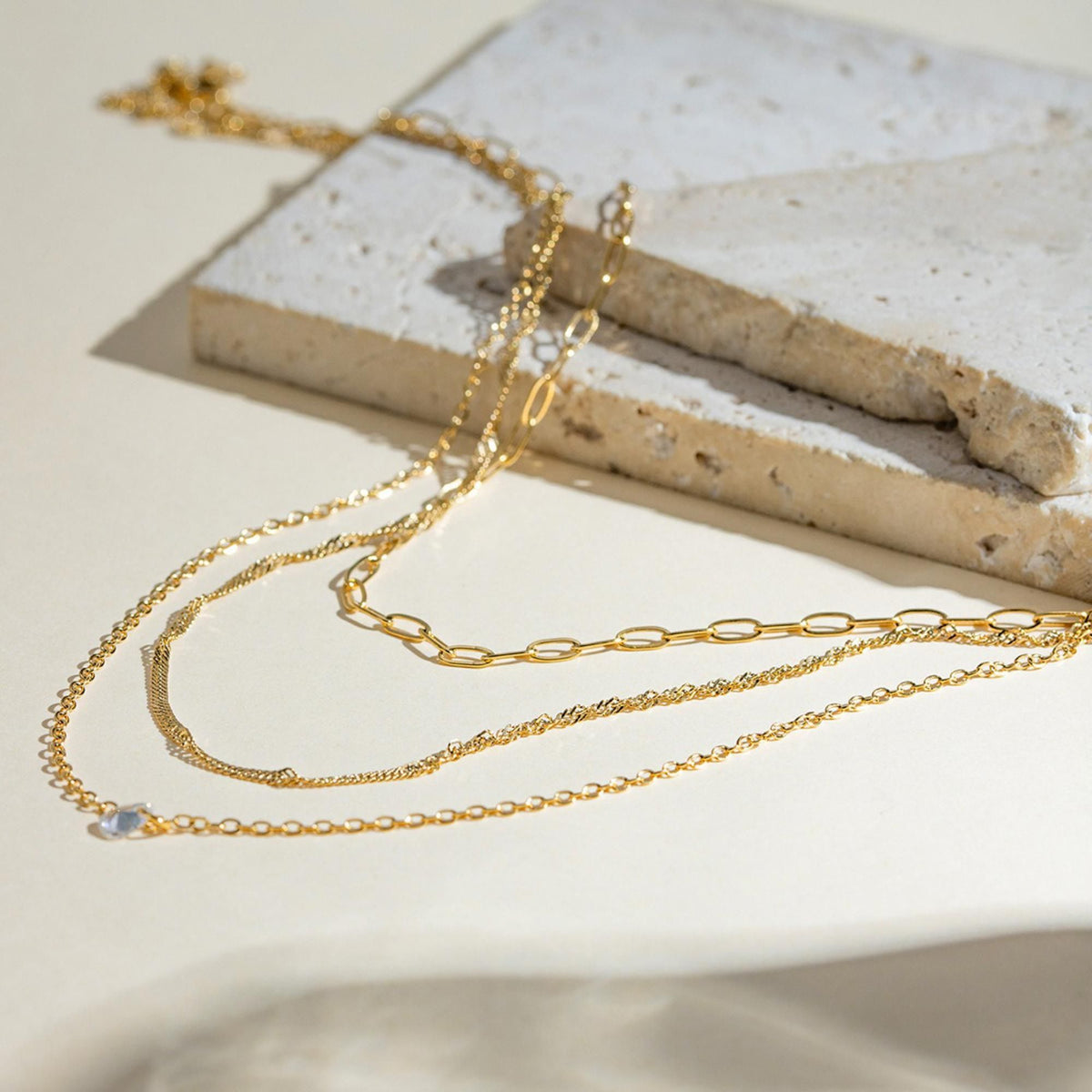 MYKI Dainty Stainless Steel Necklace (MK745G-SSYI)