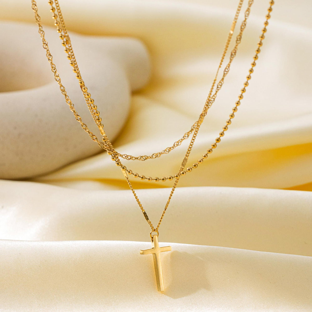 MYKI Luscious Stainless Steel Necklace (MK746G-SSYI)