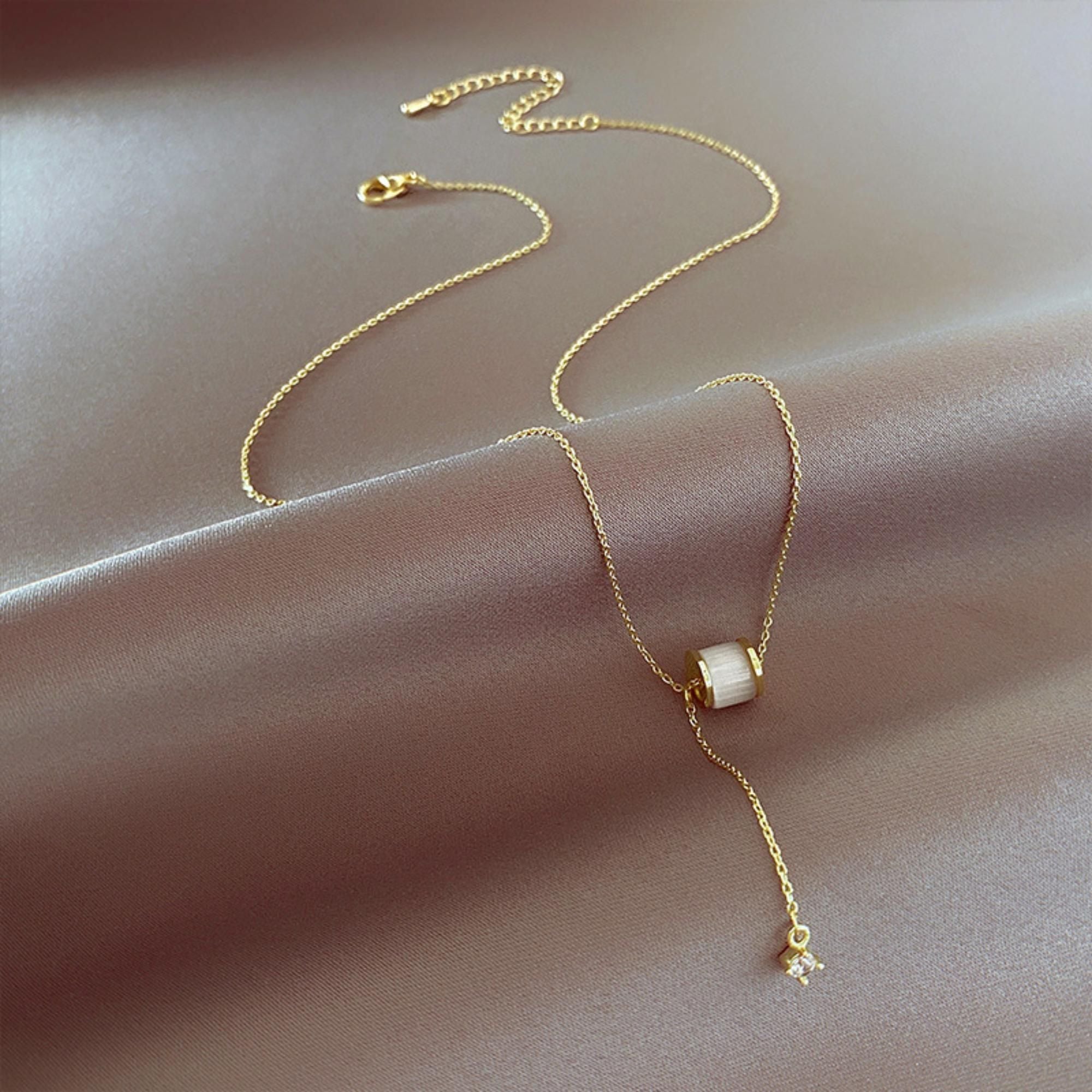 MYKI Showy Stainless Steel Necklace (MK752G-SSYI)