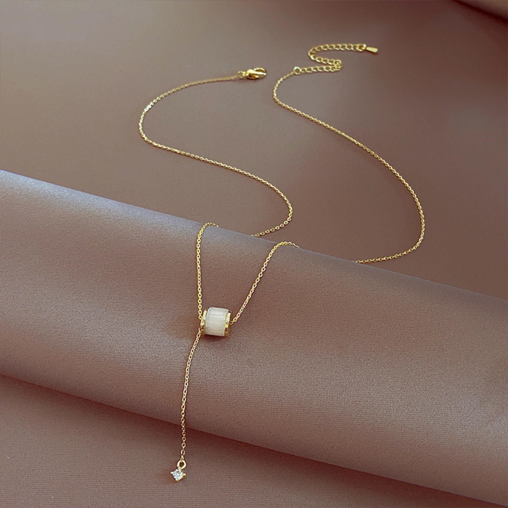 MYKI Showy Stainless Steel Necklace (MK752G-SSYI)