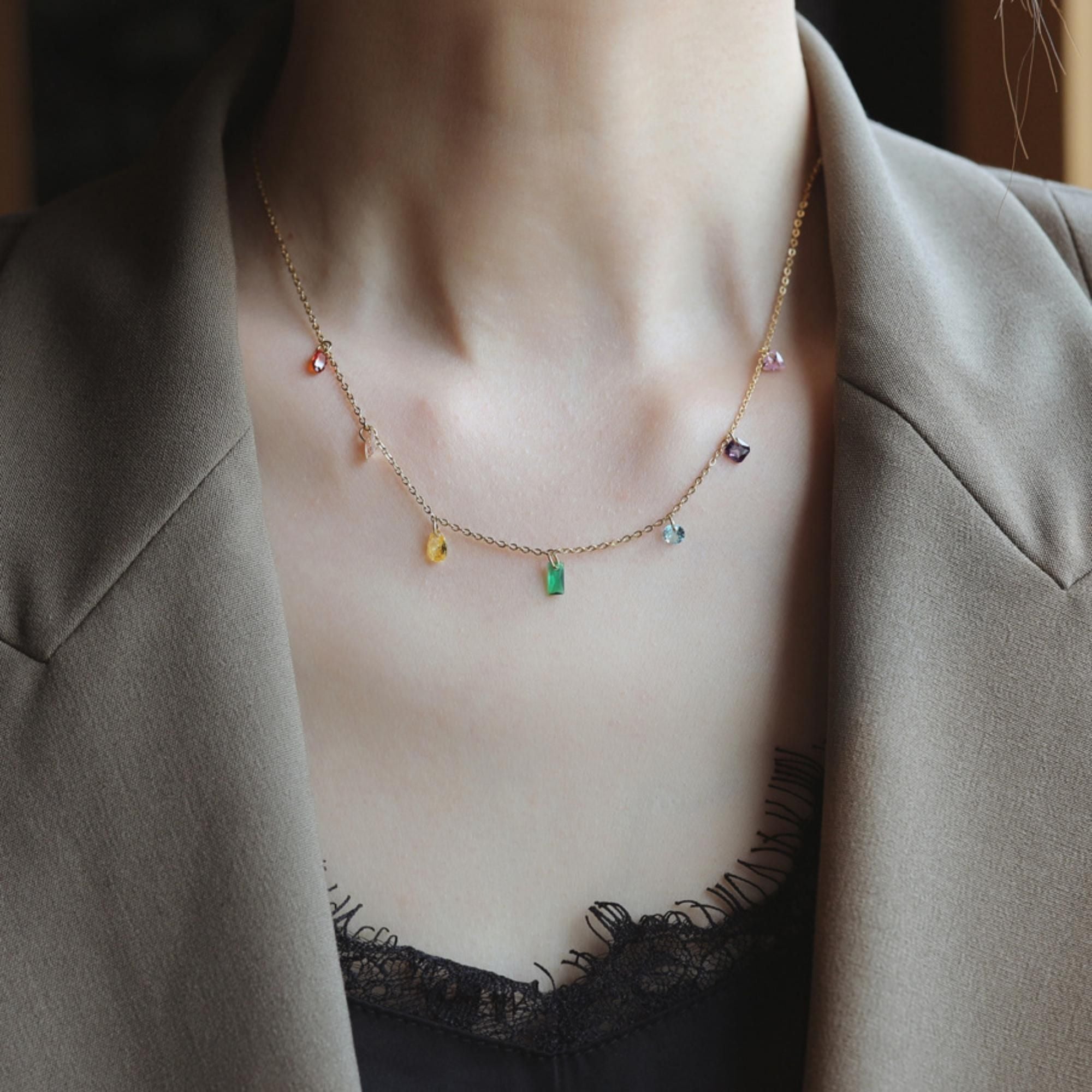 MYKI Photogenic Stainless Steel Necklace (MK754G-SSYI)