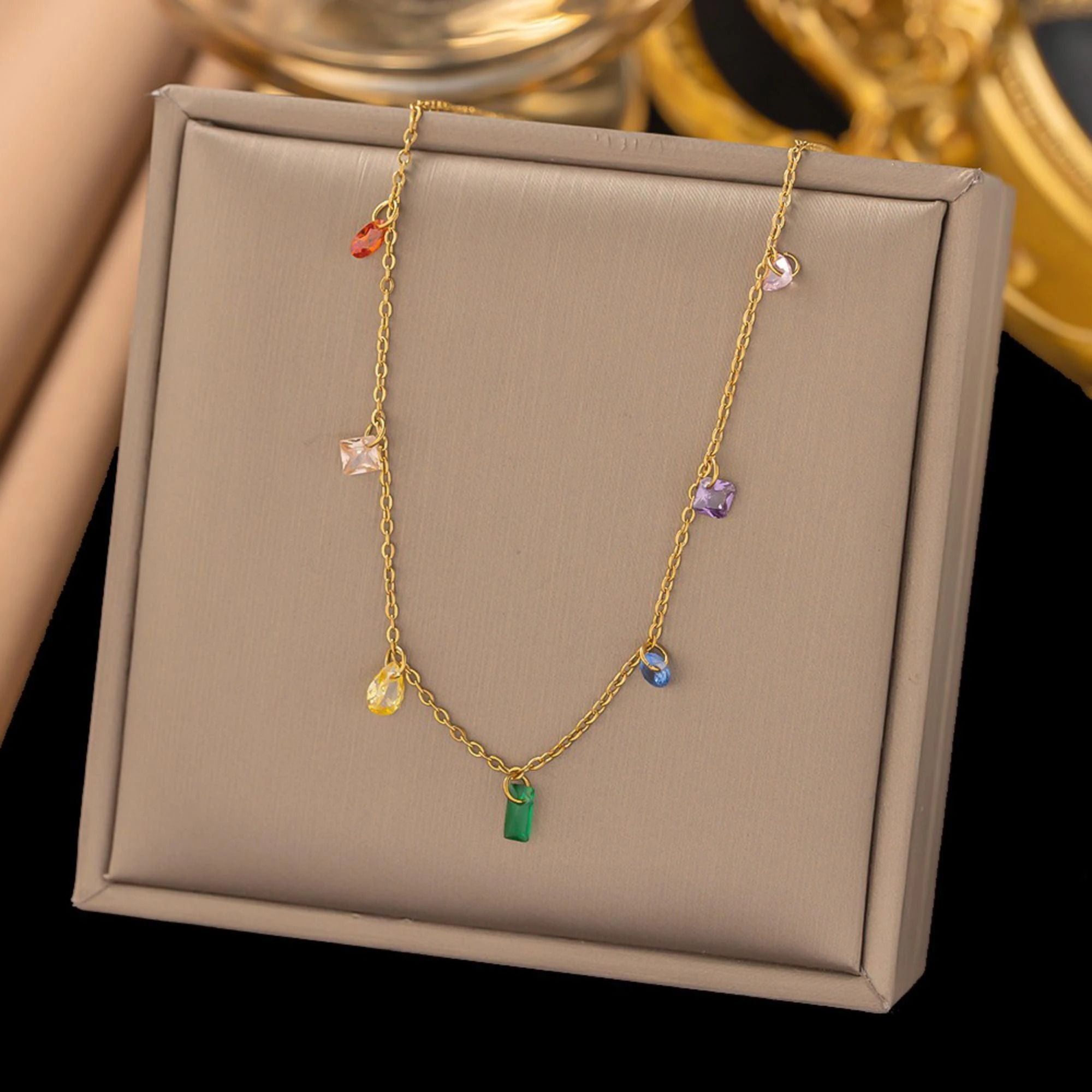 MYKI Photogenic Stainless Steel Necklace (MK754G-SSYI)