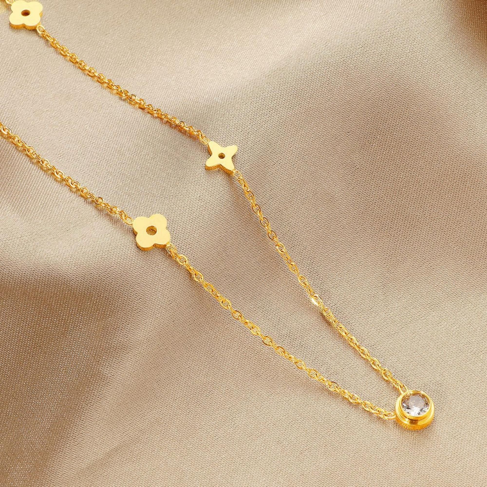 MYKI Flashy Stainless Steel Necklace (MK758G-SSYI)