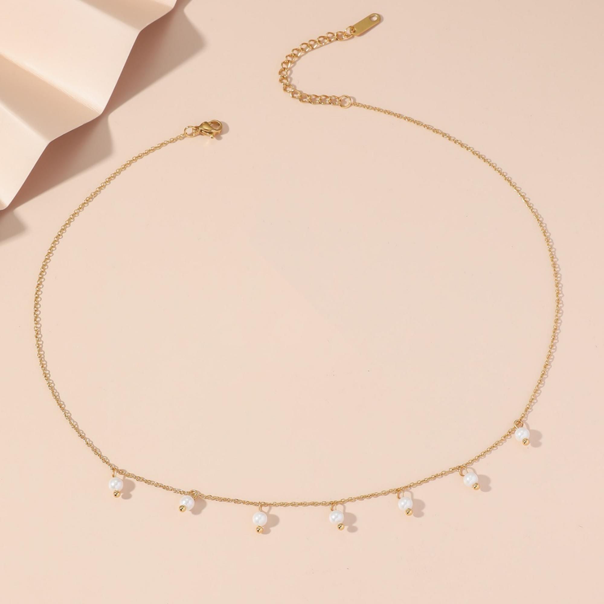 MYKI Dollish Stainless Steel Necklace (MK767G-SSYI)