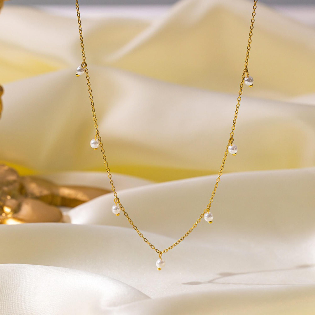 MYKI Dollish Stainless Steel Necklace (MK767G-SSYI)