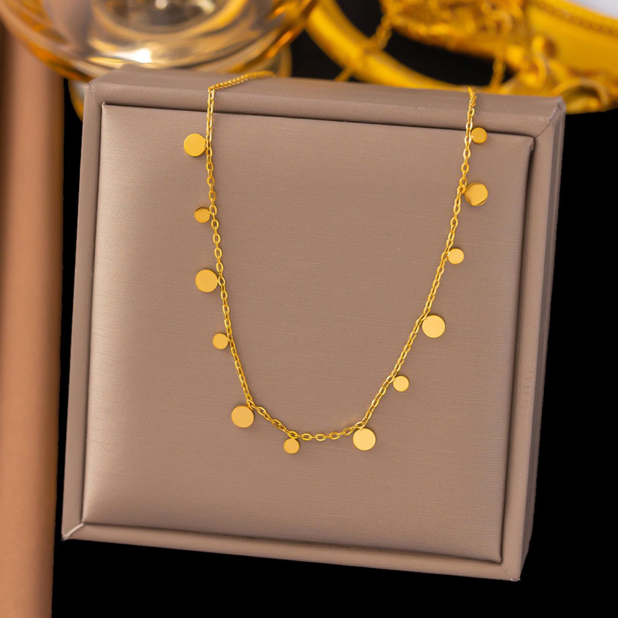 MYKI Zingy Stainless Steel Necklace (MK773G-SSYI)