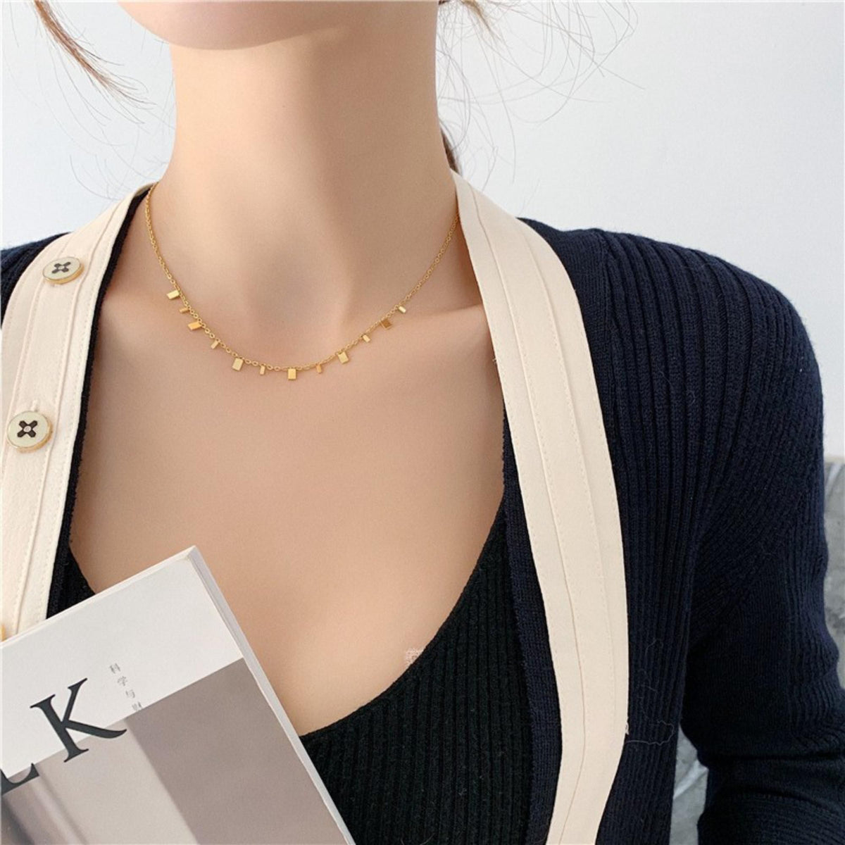 MYKI Cute Stainless Steel Necklace (MK775G-SSYI)