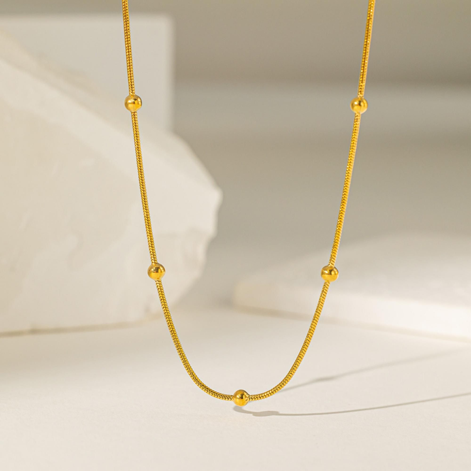 MYKI Likely Stainless Steel Necklace (MK793G-SSYI)