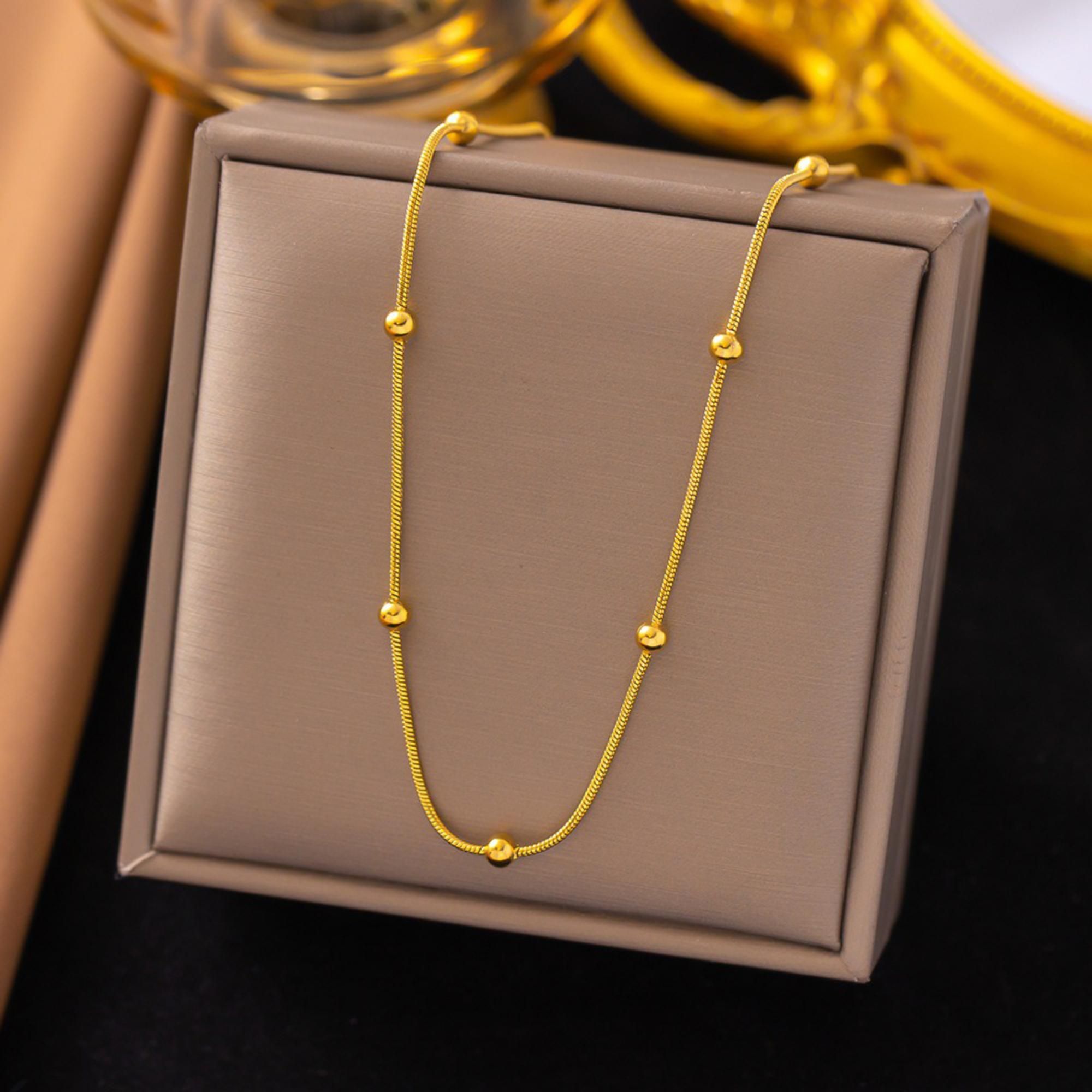 MYKI Likely Stainless Steel Necklace (MK793G-SSYI)