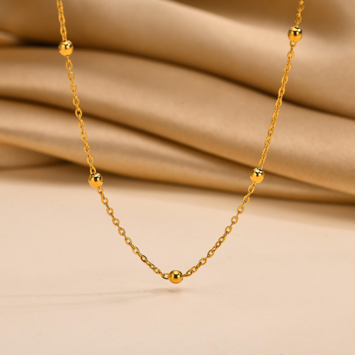 MYKI Drop-Dead Stainless Steel Necklace (MK795G-SSYI)