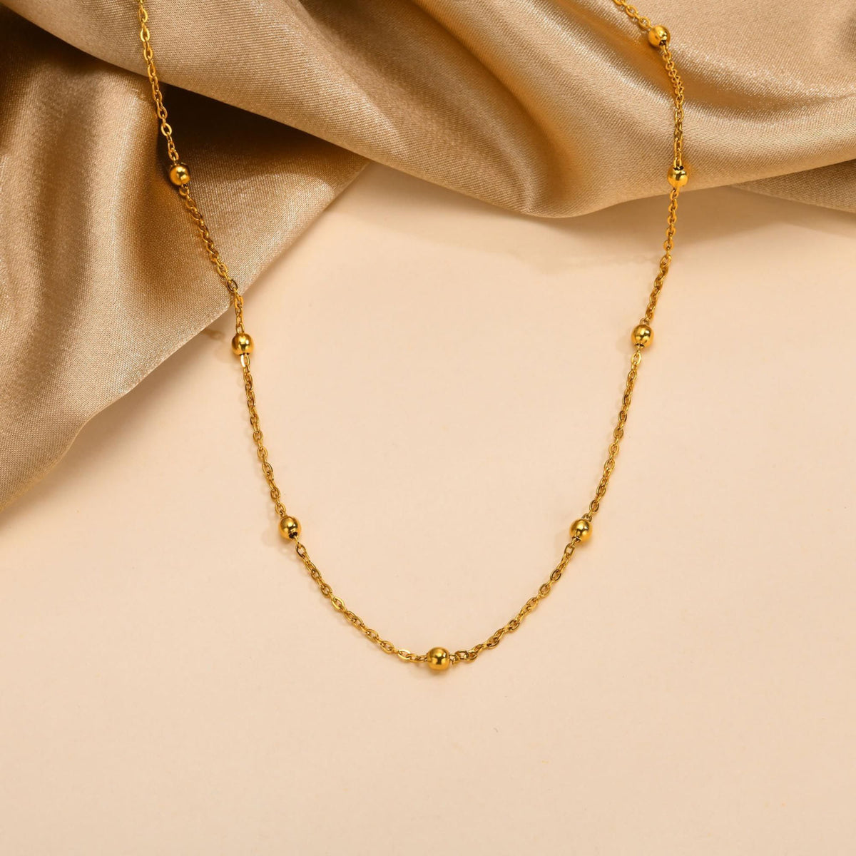 MYKI Drop-Dead Stainless Steel Necklace (MK795G-SSYI)
