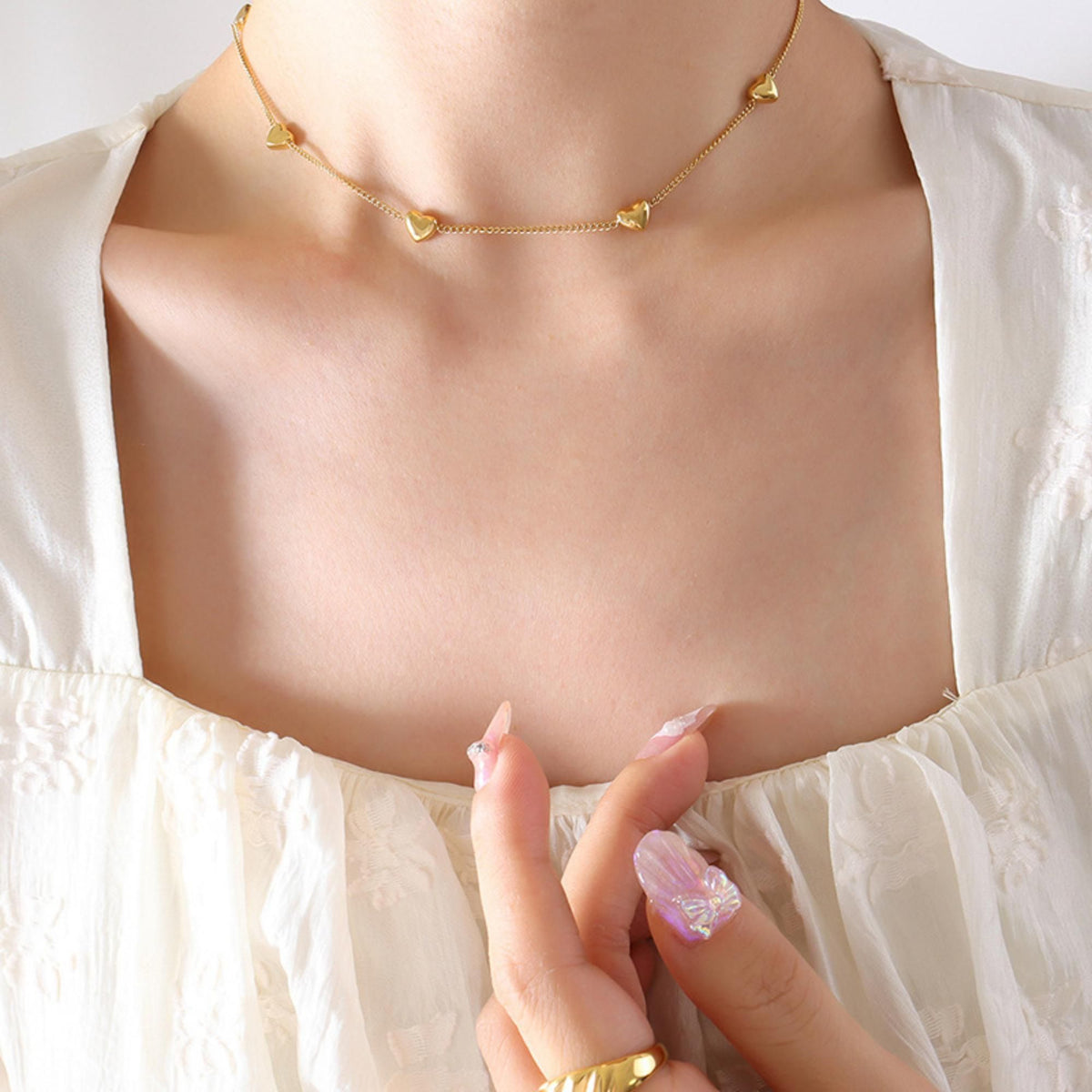 MYKI Exquisite Stainless Steel Necklace (MK800G-SSYI)