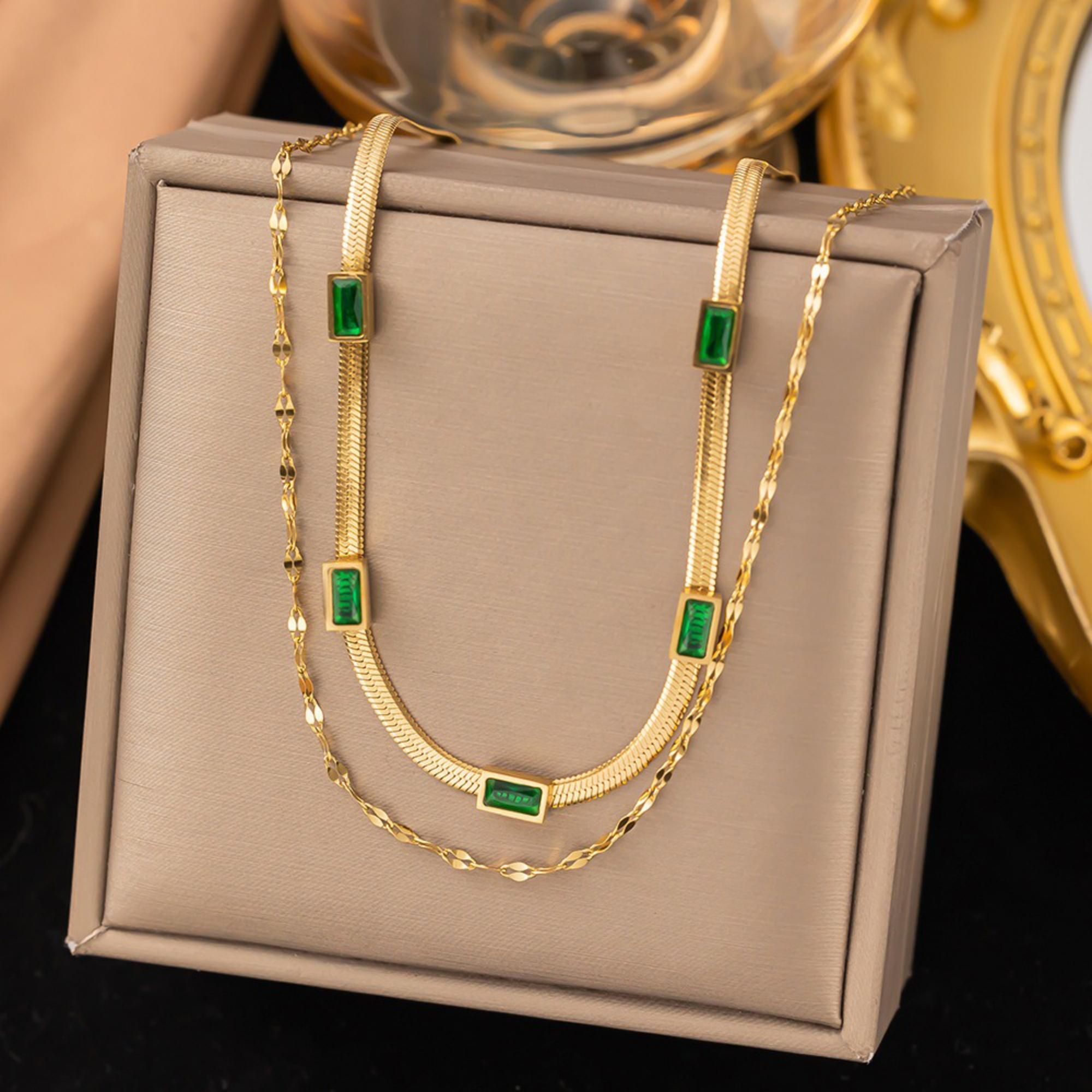 MYKI Radiant Stainless Steel Necklace (MK809G-SSYI)