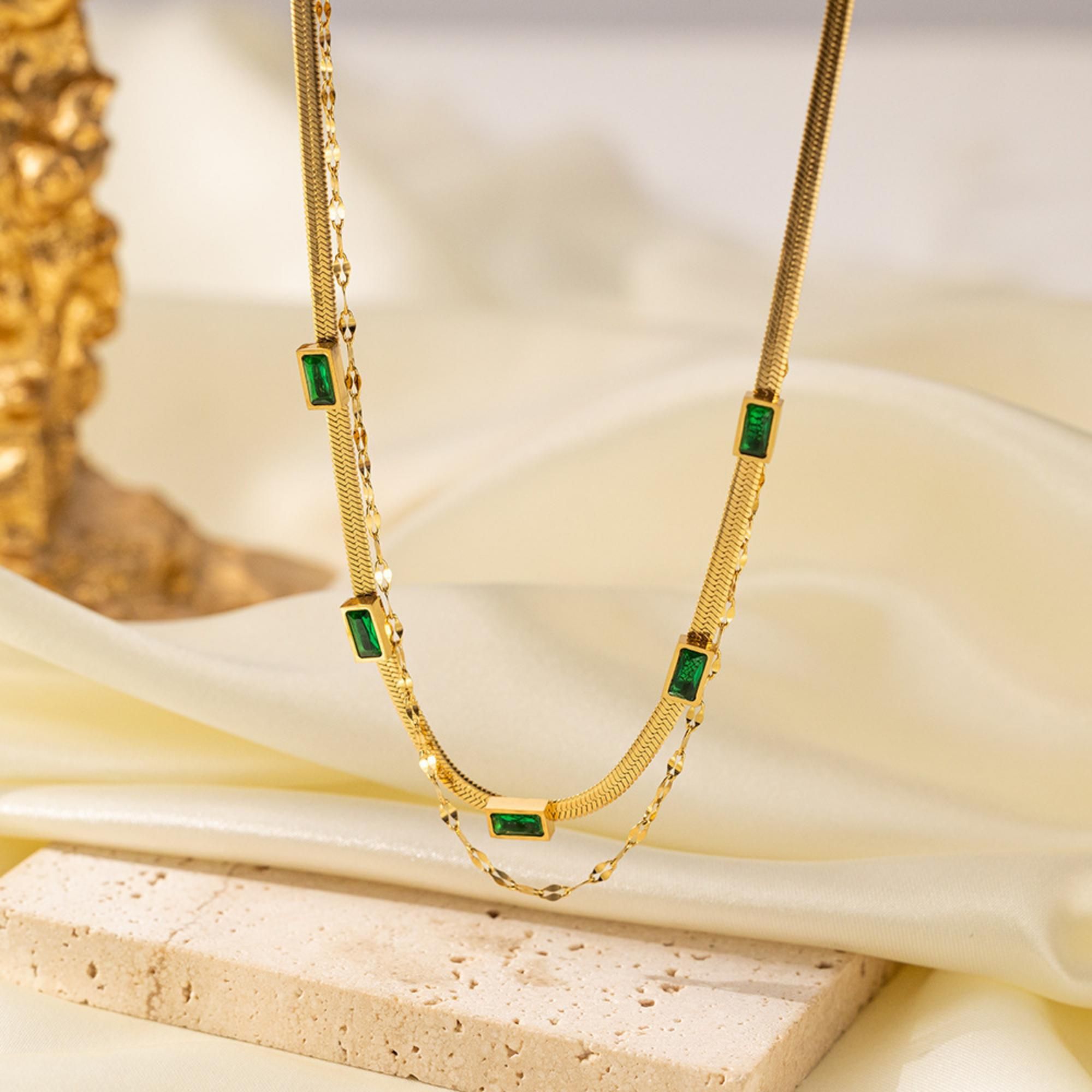 MYKI Radiant Stainless Steel Necklace (MK809G-SSYI)