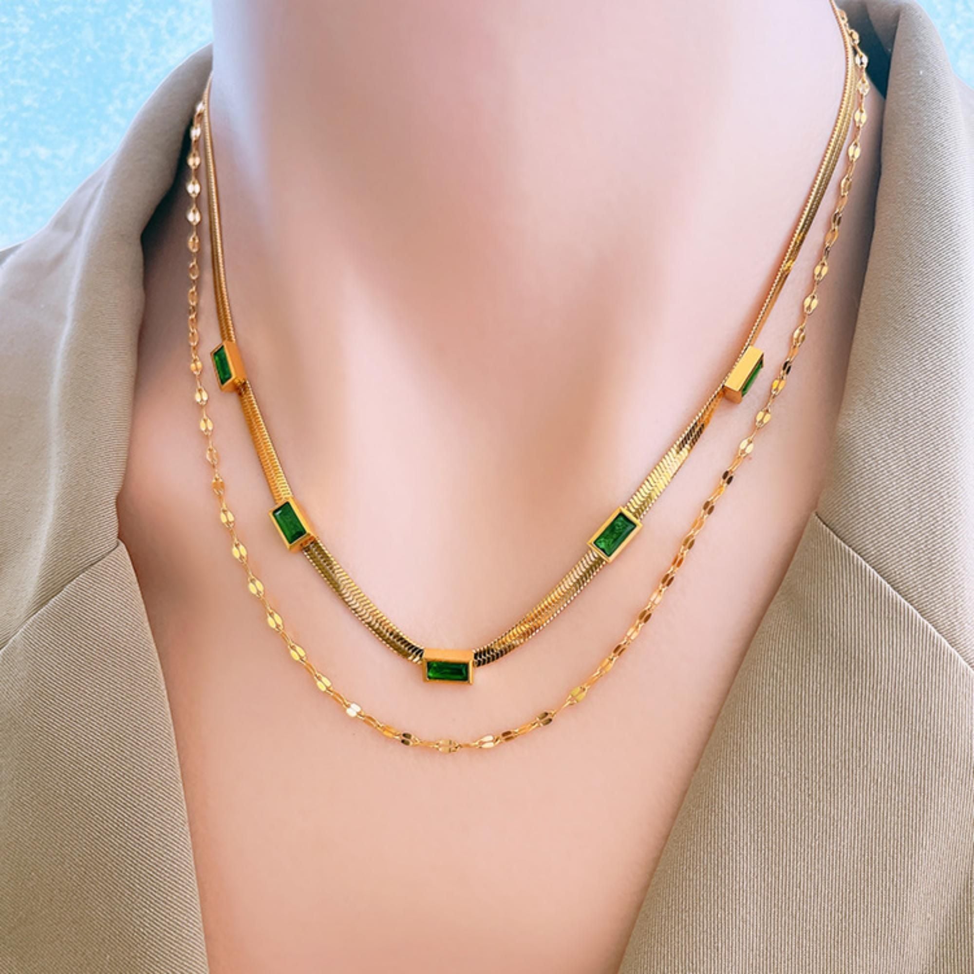 MYKI Radiant Stainless Steel Necklace (MK809G-SSYI)