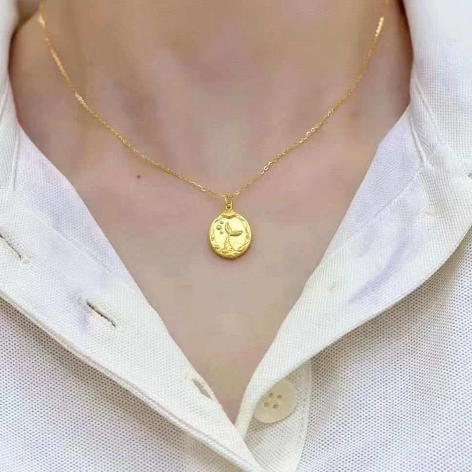 MYKI Charming Stainless Steel Necklace (MK810G-SSYI)