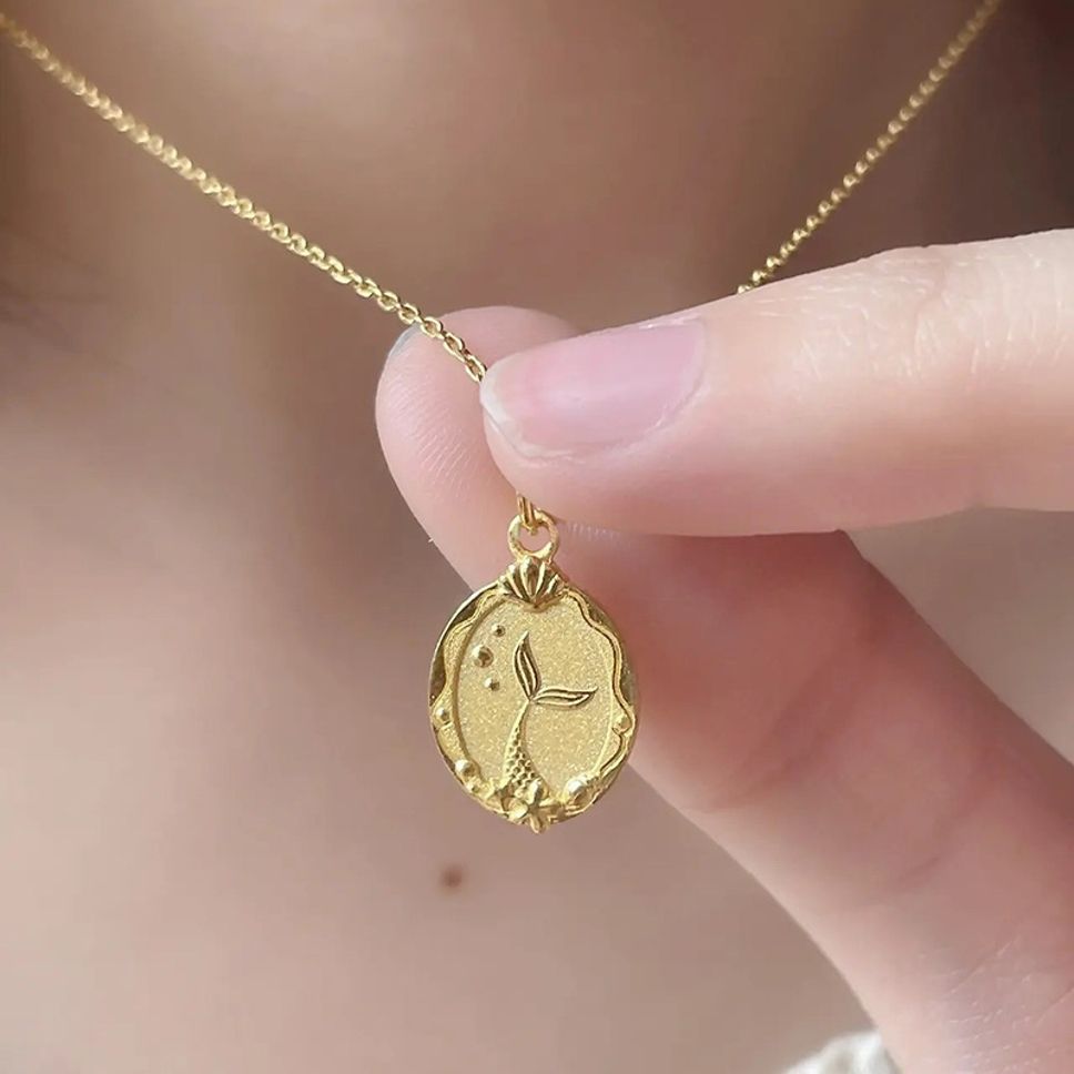 MYKI Charming Stainless Steel Necklace (MK810G-SSYI)