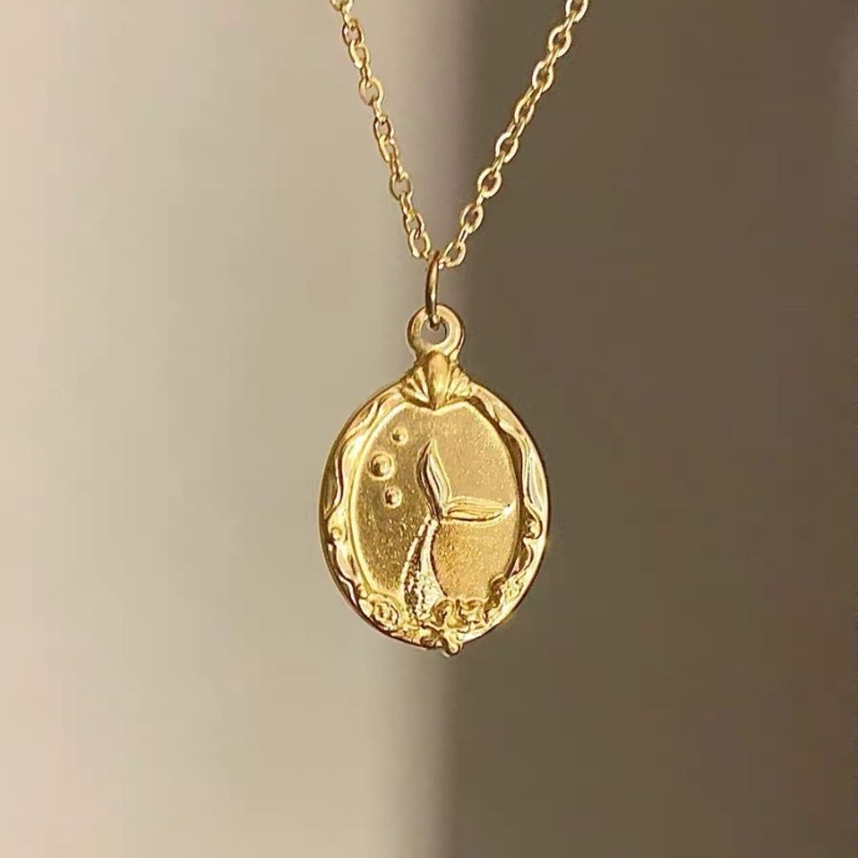 MYKI Charming Stainless Steel Necklace (MK810G-SSYI)