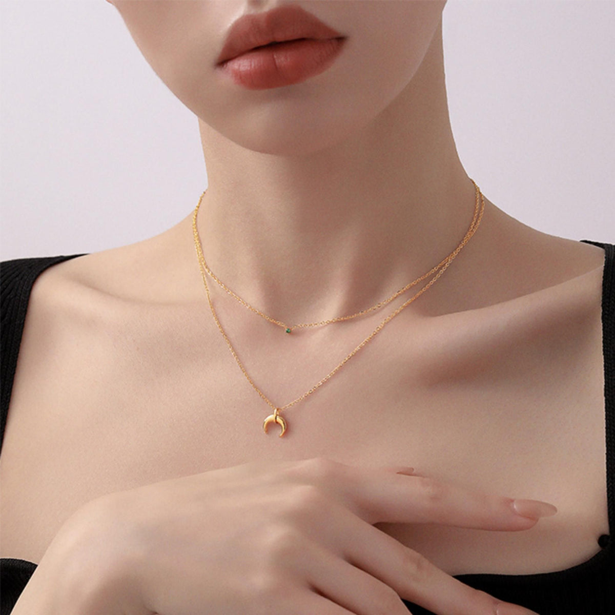 MYKI Elegant Stainless Steel Necklace (MK815G-SSYI)