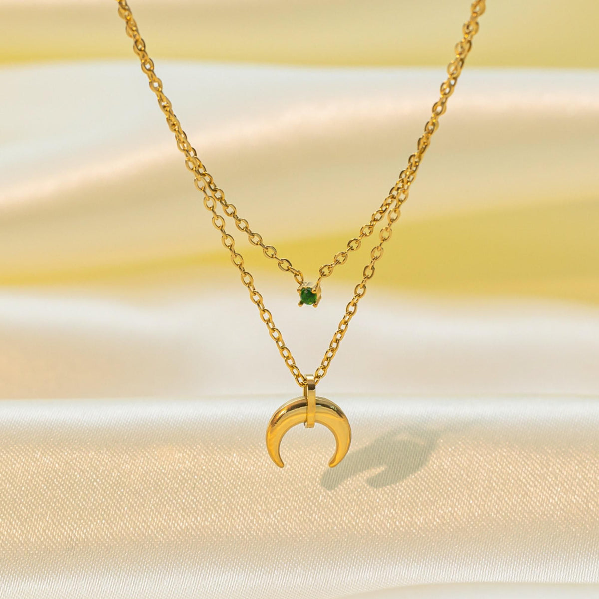 MYKI Elegant Stainless Steel Necklace (MK815G-SSYI)