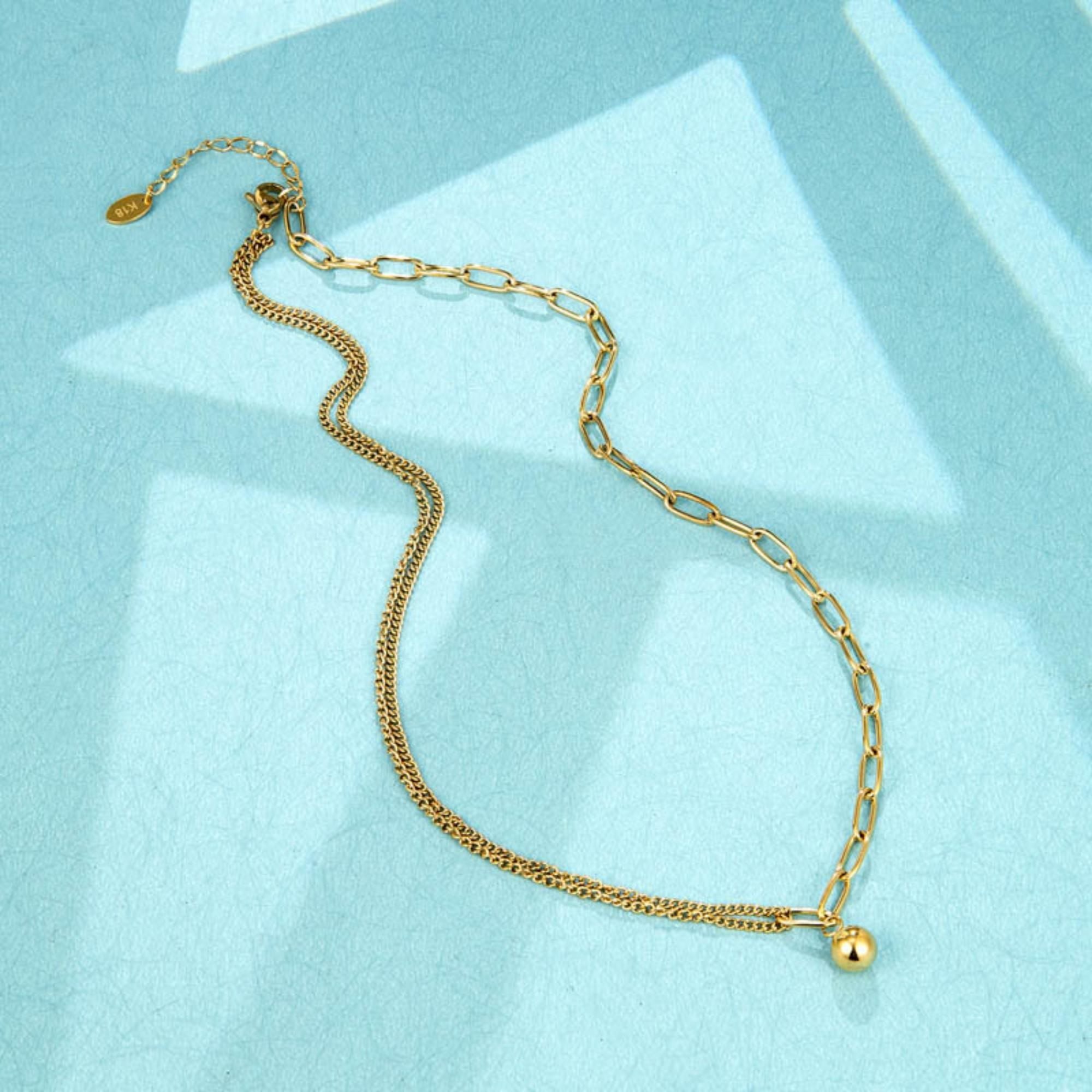 MYKI Glorious Stainless Steel Necklace (MK817G-SSYI)
