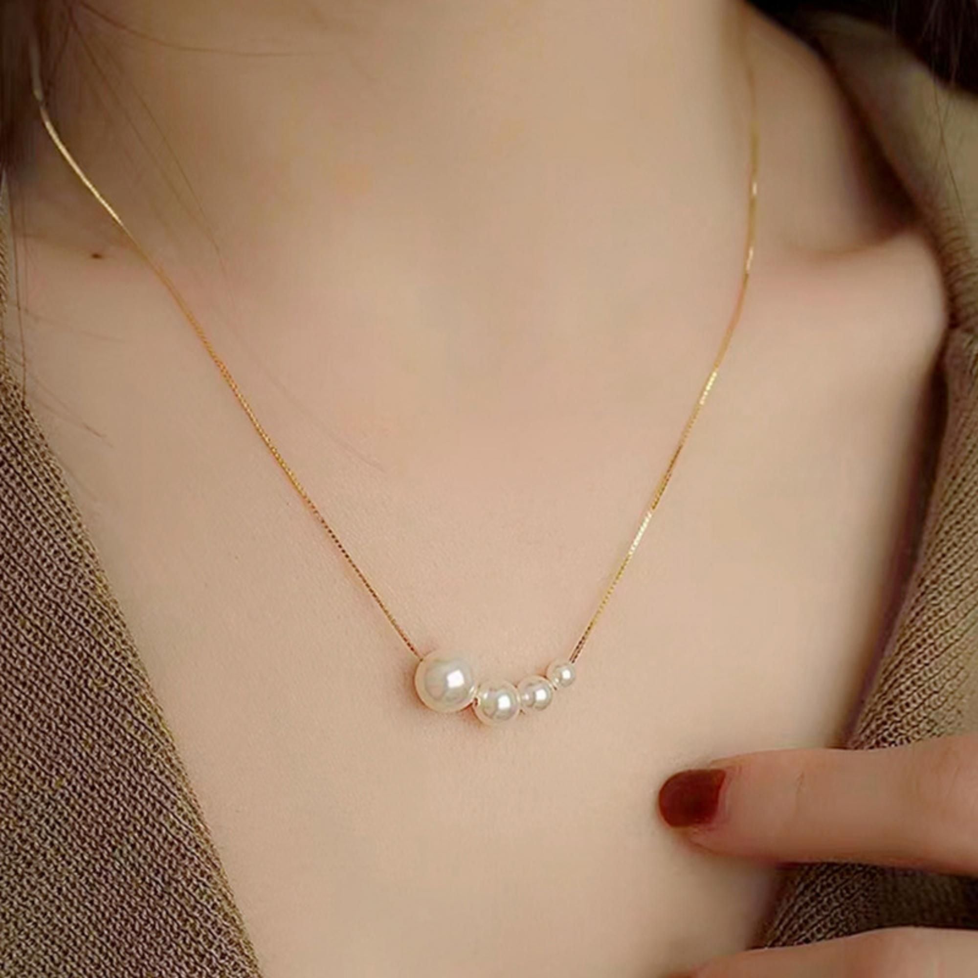 MYKI Beauteous Stainless Steel Necklace (MK820G-SSYI)