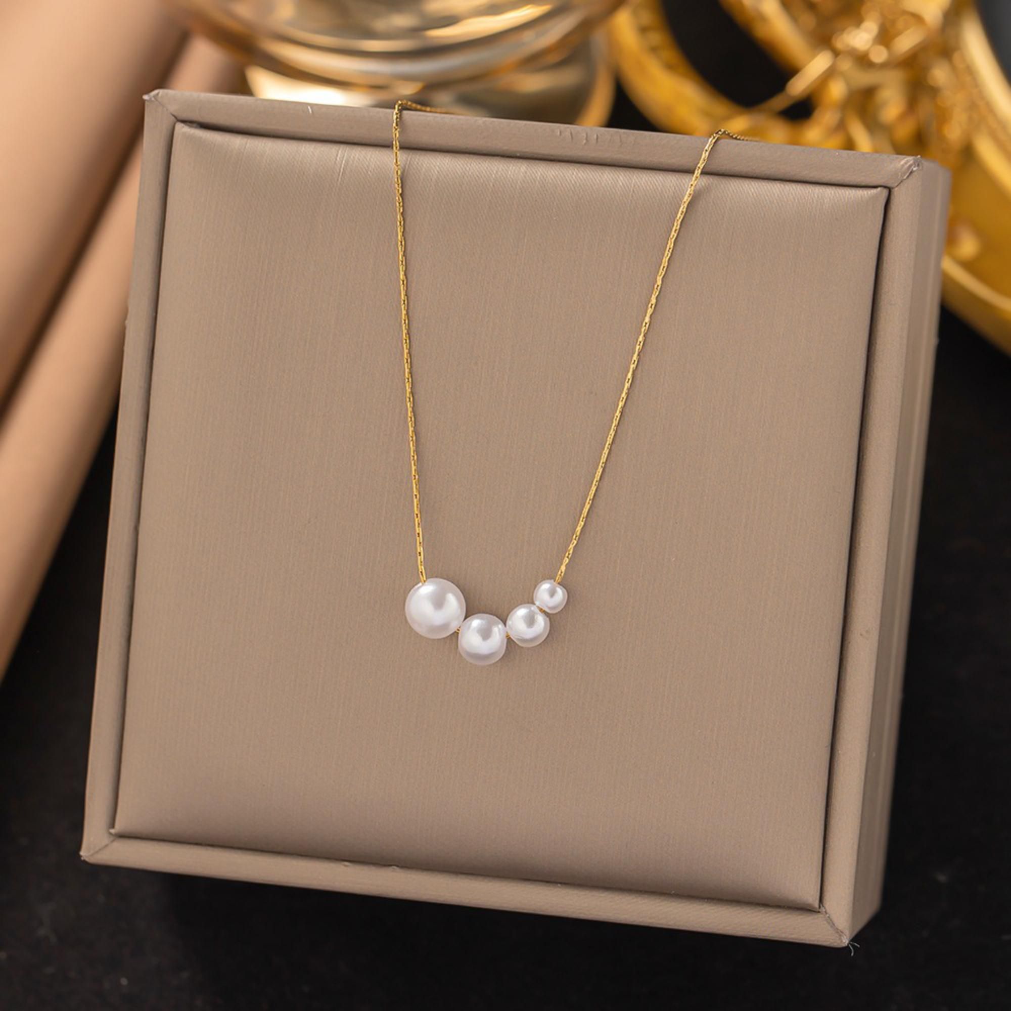 MYKI Beauteous Stainless Steel Necklace (MK820G-SSYI)