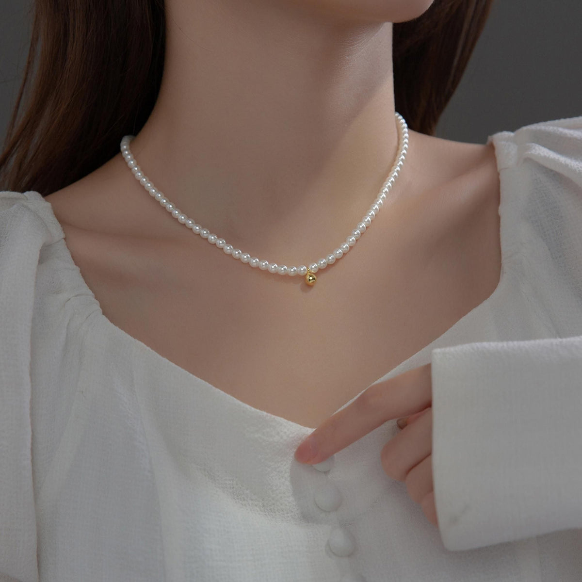 MYKI Ravishing Stainless Steel Necklace (MK825G-SSYI)