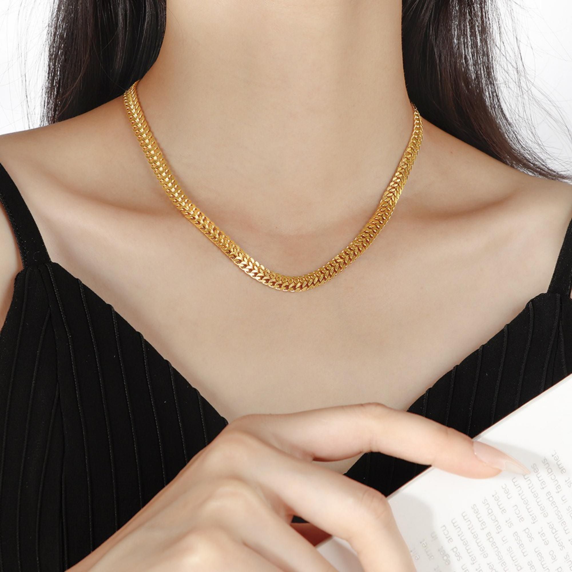 MYKI Perfect Stainless Steel Necklace (MK826G-SSYI)