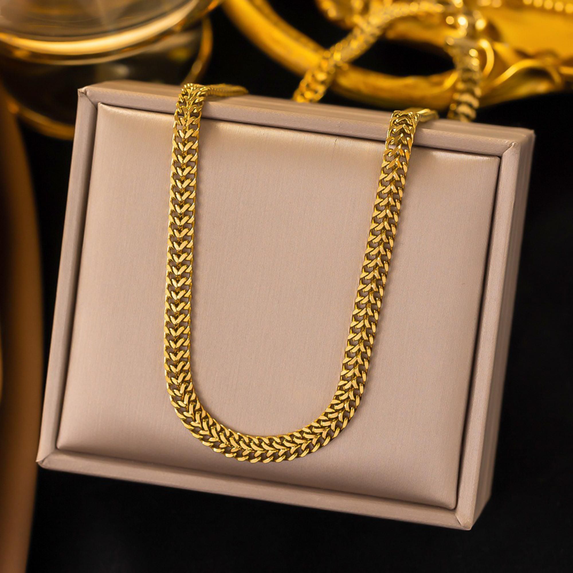MYKI Perfect Stainless Steel Necklace (MK826G-SSYI)