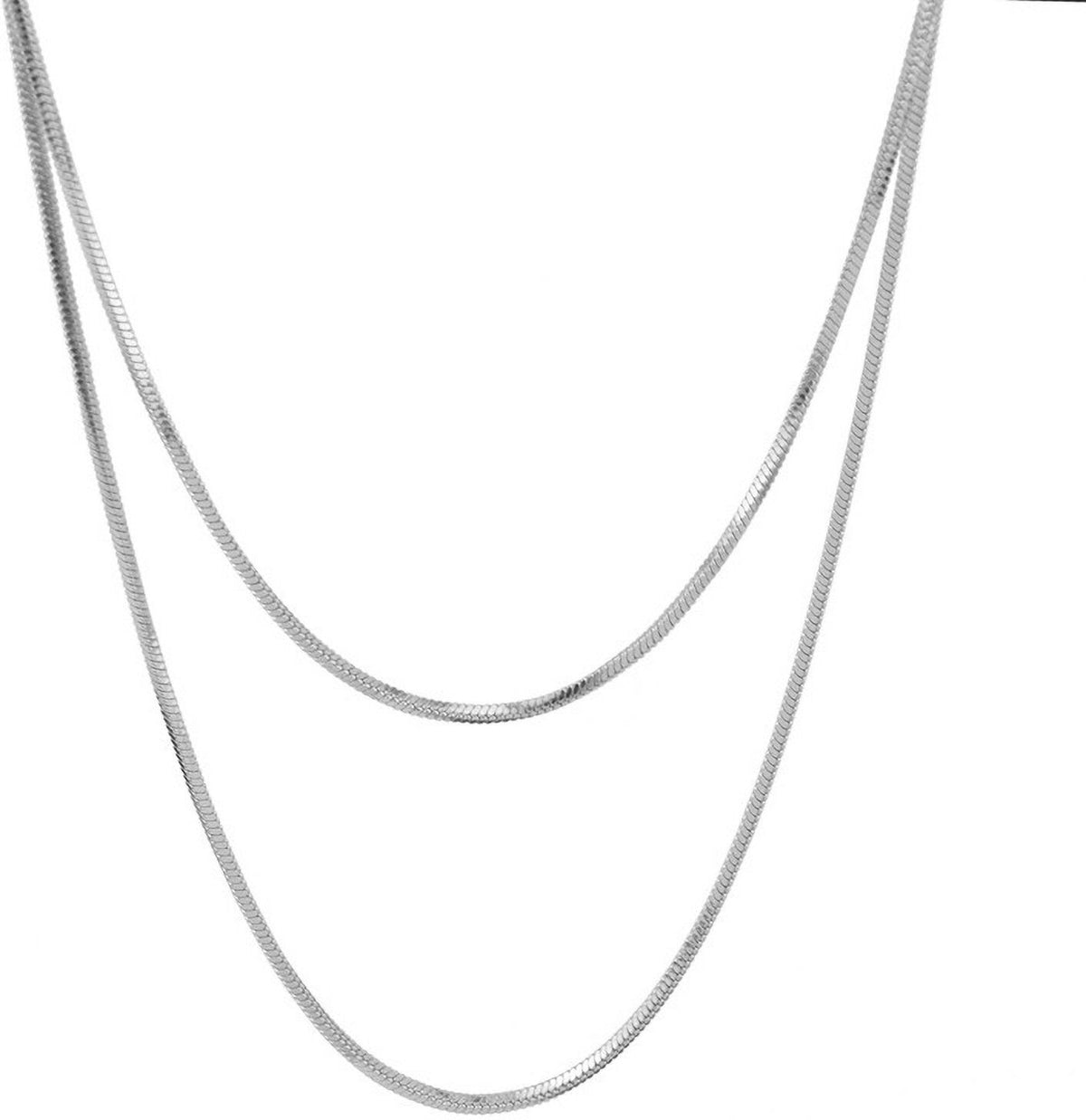 MYKI Fascinating Multi-Layer Stainless Steel Necklace (MK829-SSYI)