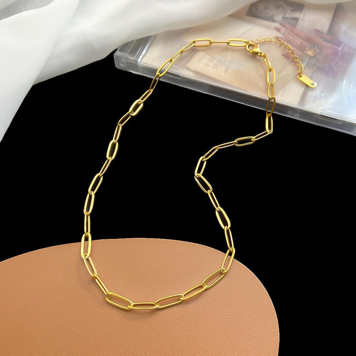 MYKI Flawless Stainless Steel Necklace (MK830G-SSYI)
